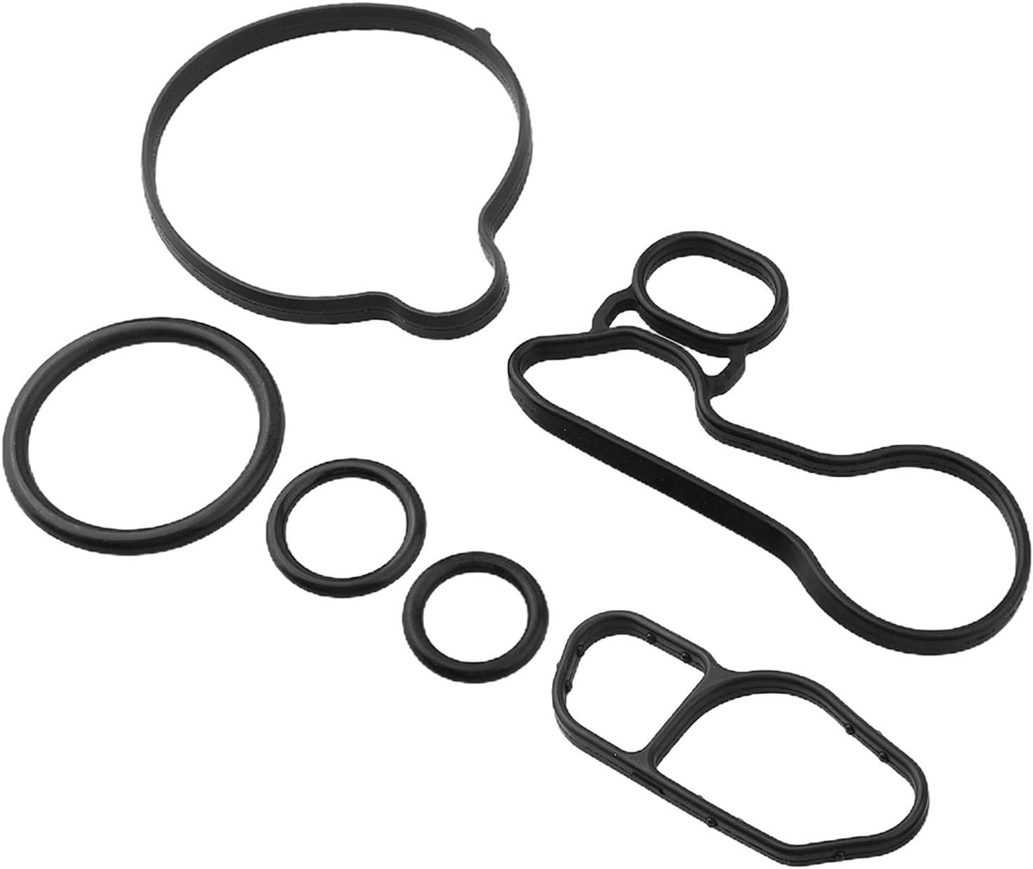 FABULETTA Engine Oil Filter Adapter Housing Gasket Oil Cooler Seal Gasket OEM 55565385 55565338 55568536 55568539 55566784 for Engine Leak Prevention