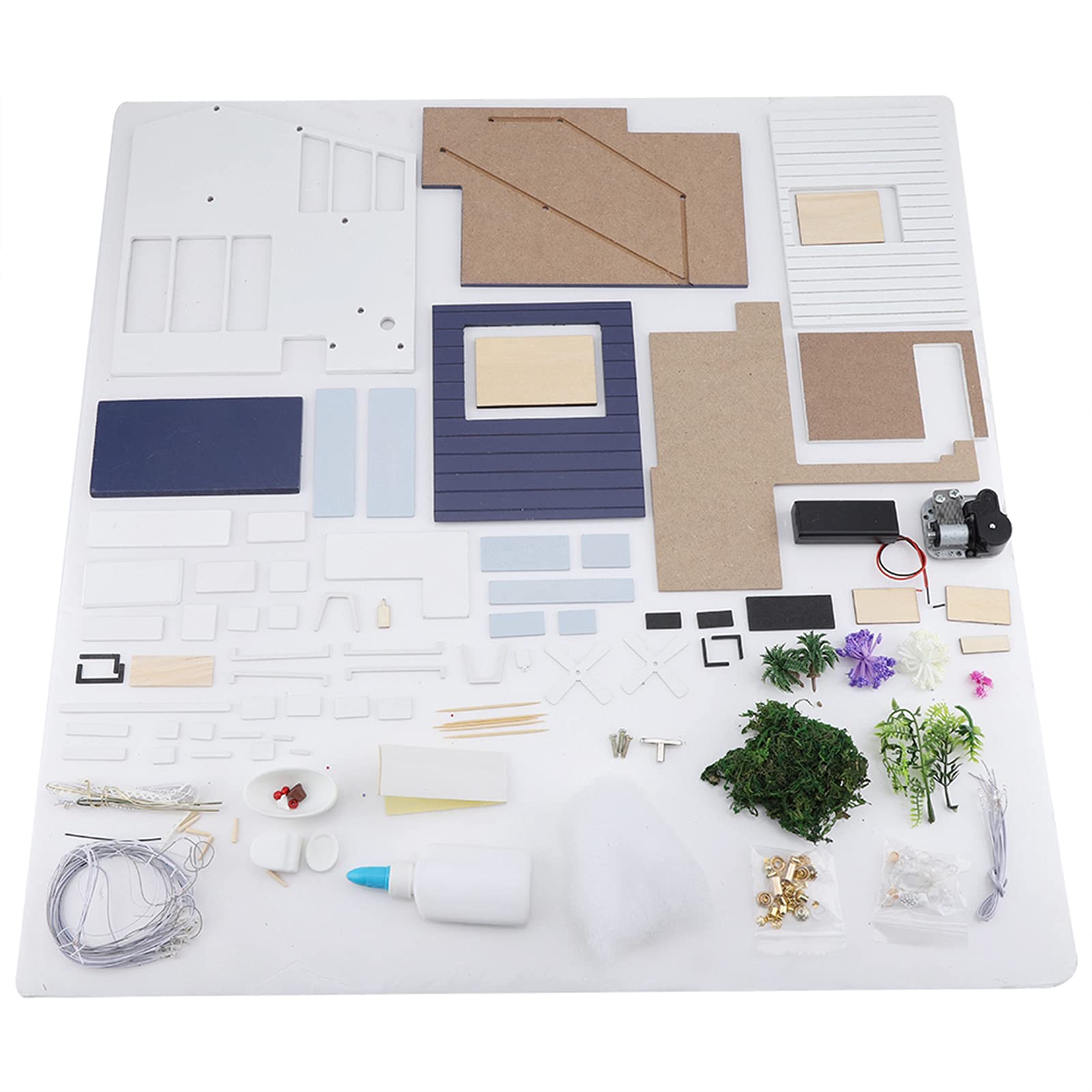 Modello di Puzzle 3D di Assemblaggio Fai-da-te di Casa in Legno in Miniatura con Luci a LED per Regalo di Decorazione Domestica (Appartamento del tempo)