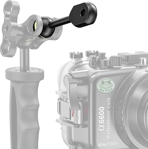 Miniatura 34 de Seafrogs - Brazo de cámara de buceo subacuático de 1 pulgada, abrazadera de bola submarina estándar negra para sistema de luz de fotografía