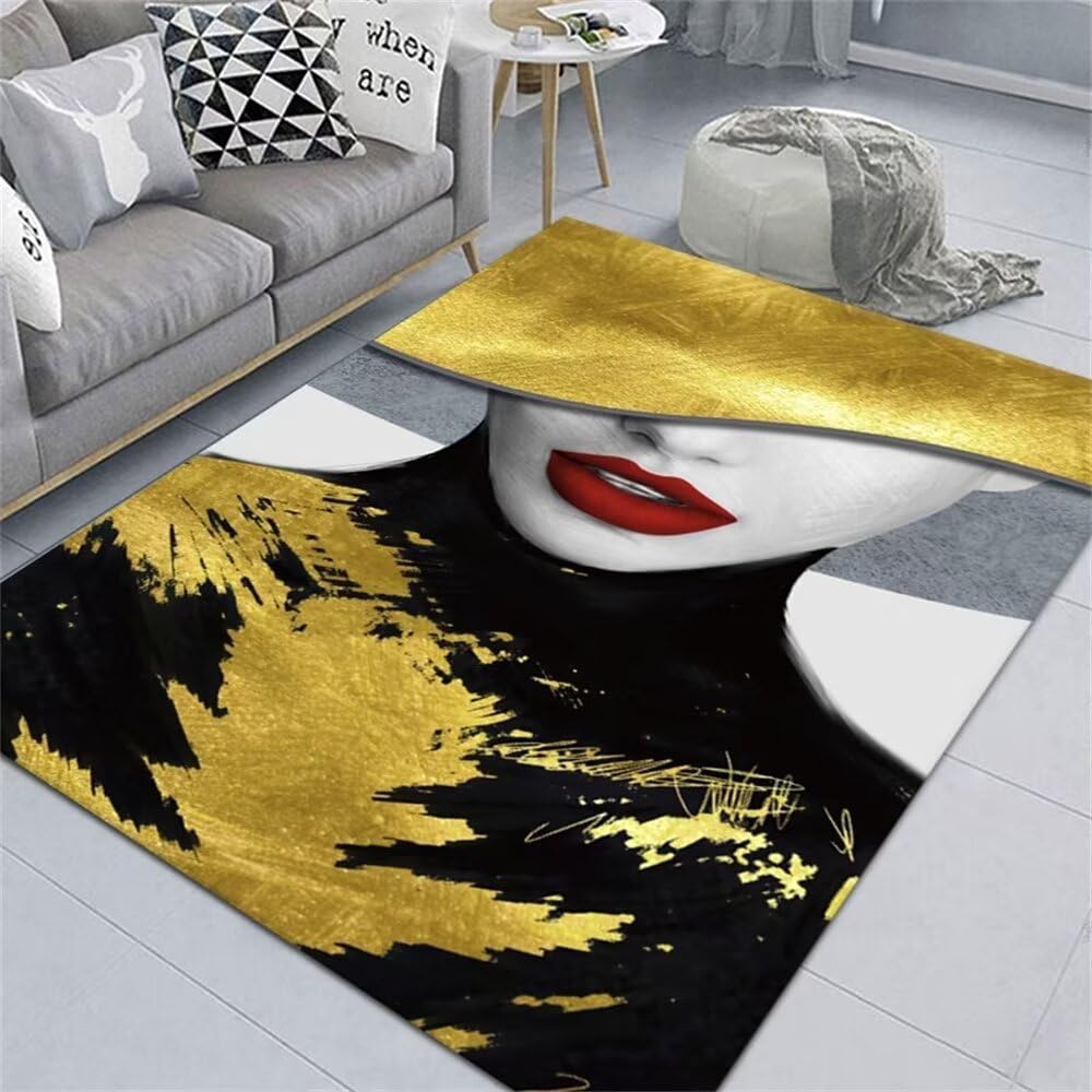 Descente de lit chambre tapis sol enfant noir doux de 200X250
