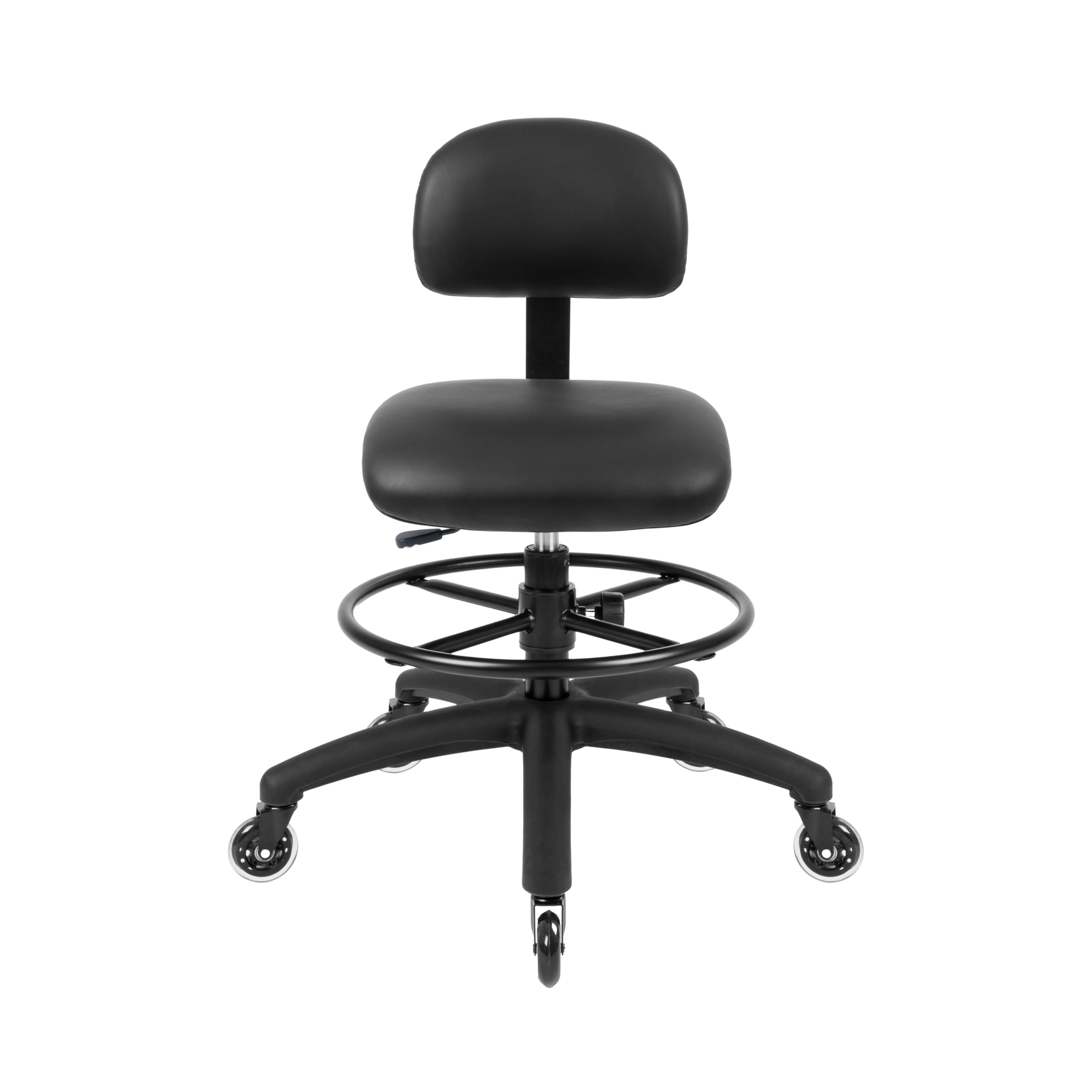 TAKE UR SEAT® Economical Multi-Purpose Medical Spa Drafting Stool with Adjustable seat and Back Height. Advanced Fabric seat Cover is Easy to Clean.