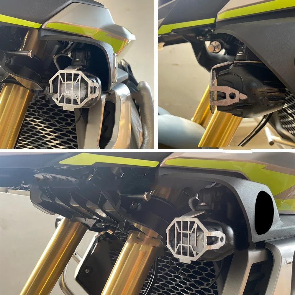 Front Headlight Grille Guard for 900DSX for Voge for DS900X for DS900 X for DSX900 for Dsx900 Motorcycle Fog Light Protector Guard Lamp Cover(Black)