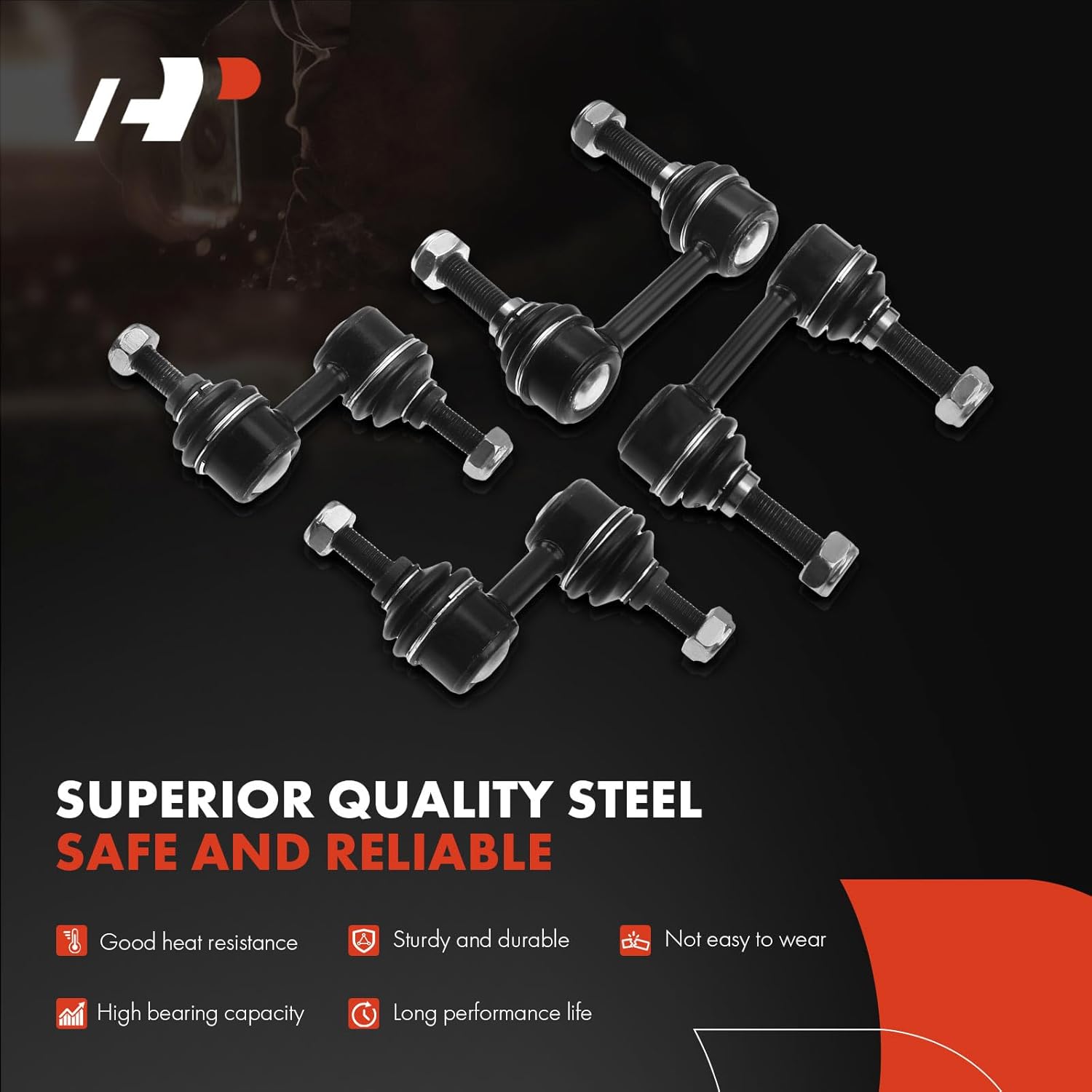 A-Premium 10Pcs Suepnsion Kit, Front and Rear Sway Bar Link, Front Lower Ball Joint, Inner Outer Tie Rod End, Compatible with Subaru Forester 2003-2008, Impreza 2004-2007, H4 2.5L