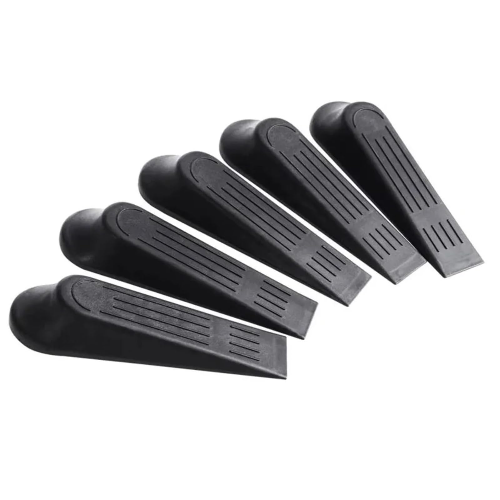 Iopklytf Black Door Stopper Plastic Door Stopper Wedge With Non-Slip Base