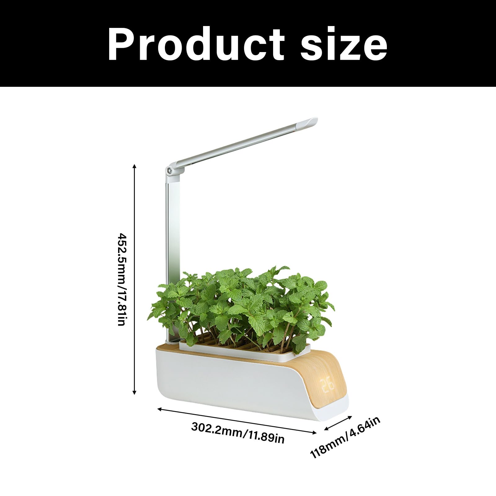 Smart Indoor Hydroponic Garden con spettro regolabile LED e irrigazione automatica per la coltivazione di piante domestiche in lega di alluminio fioriera idroponica