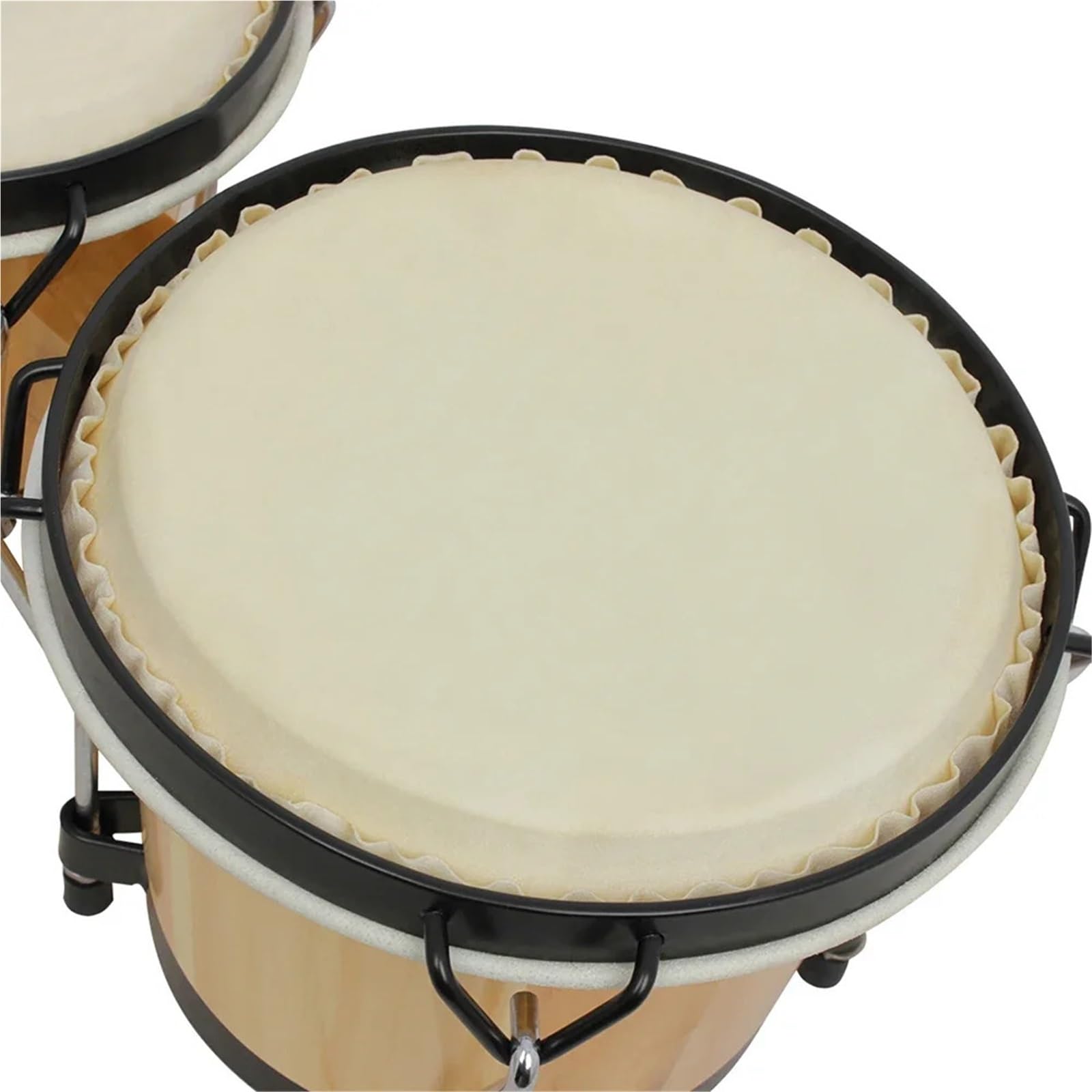 Bongos Tambor Bongo de madera maciza, doble tambor, estilo Jazz, pandereta, musical, instrumento percusión portátil
