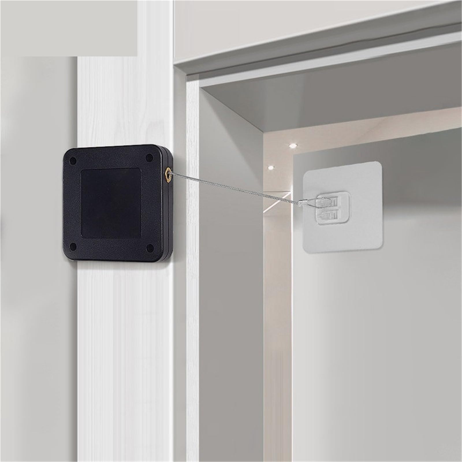 Ferme-porte automatique réglable sans poinçon contre les courants d'air