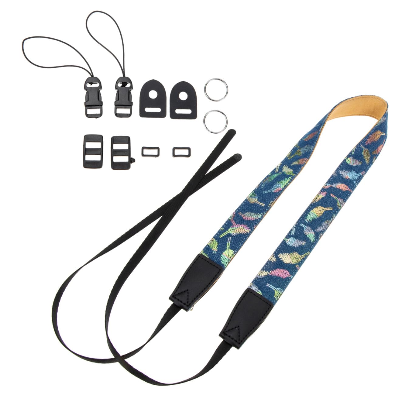 Lurrose Cinturino per Fotocamera con Spallacci Regolabili Tracolla per Professionisti e Amatoriali Comfort Elegante Adatto per Uso e Eventi Fotografici
