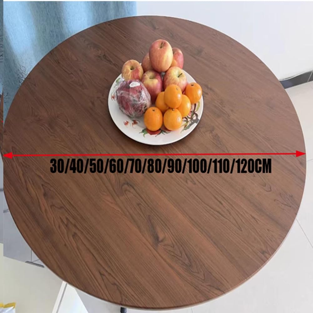 Wood Table Top Round Tabletop Coffee Table Tops Replacement Countertop Dining Table Top 12-47in Circle Counter Top Kitchen Restaurant Bar Table No Legs(White,60cm/23.6in)