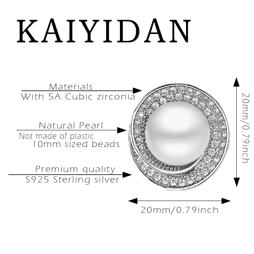 Stud Earrings For Women Dainty,Gold Ball Cute Studs Earrings,Silver Ziron Pearl Earrings Studs,Boho Stud Dangle Statement Earrings Trendy, Fashion Jewelry Gift.4