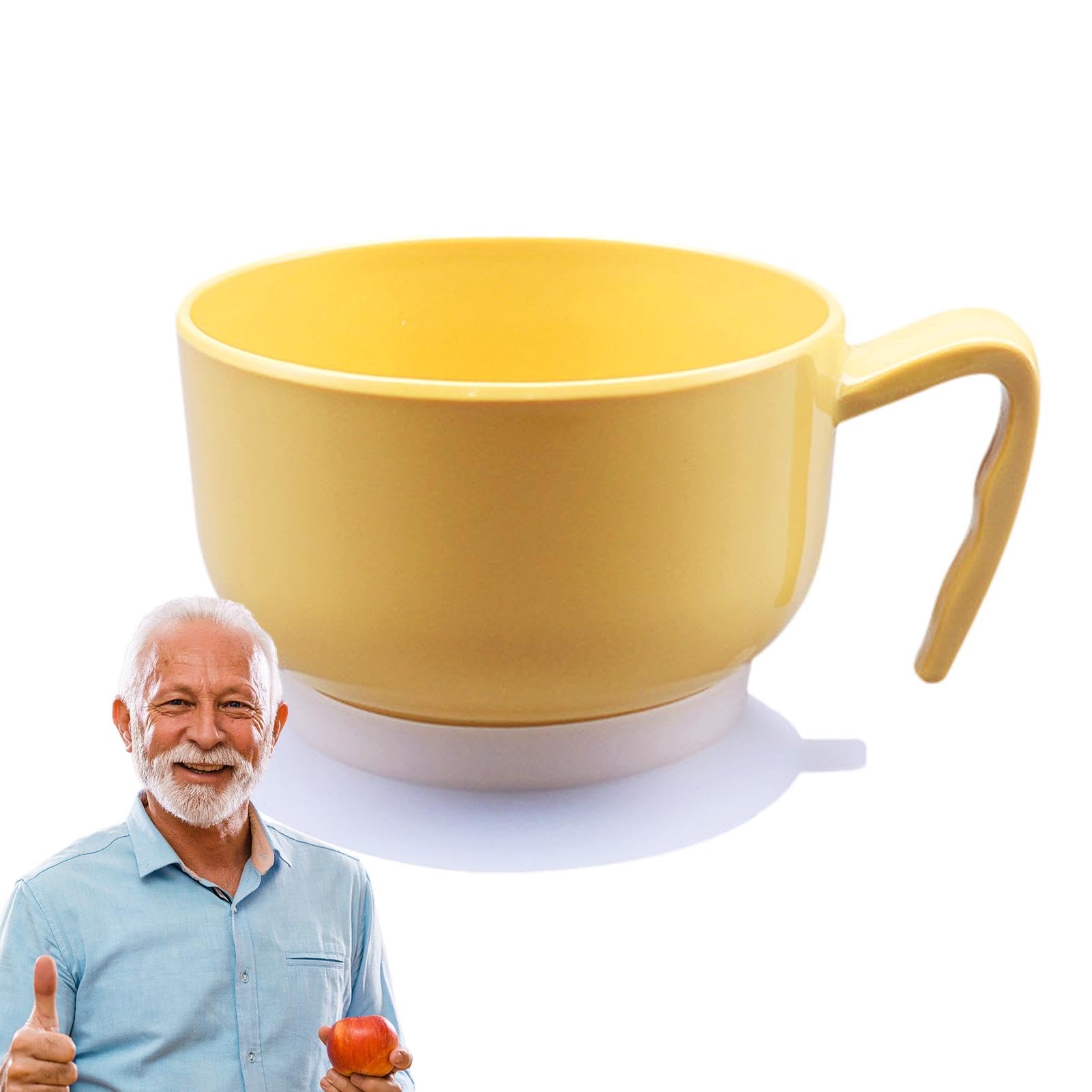 Lekkie miski do zupy | Bezpieczne rozwiązania do jedzenia | Wygodne jedzenie naczyń | Antypoślizgowe miski do zupy | Miski do mycia naczyń | Atrakcyjne Elderly Dining Ware
