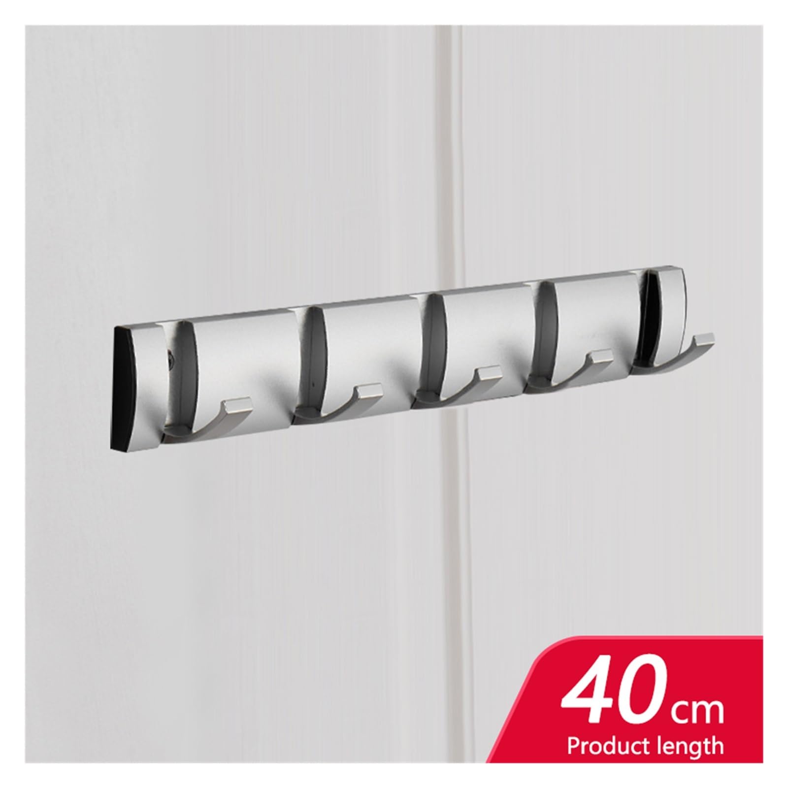 Appendiabiti, ganci da parete(Silver 5hook)