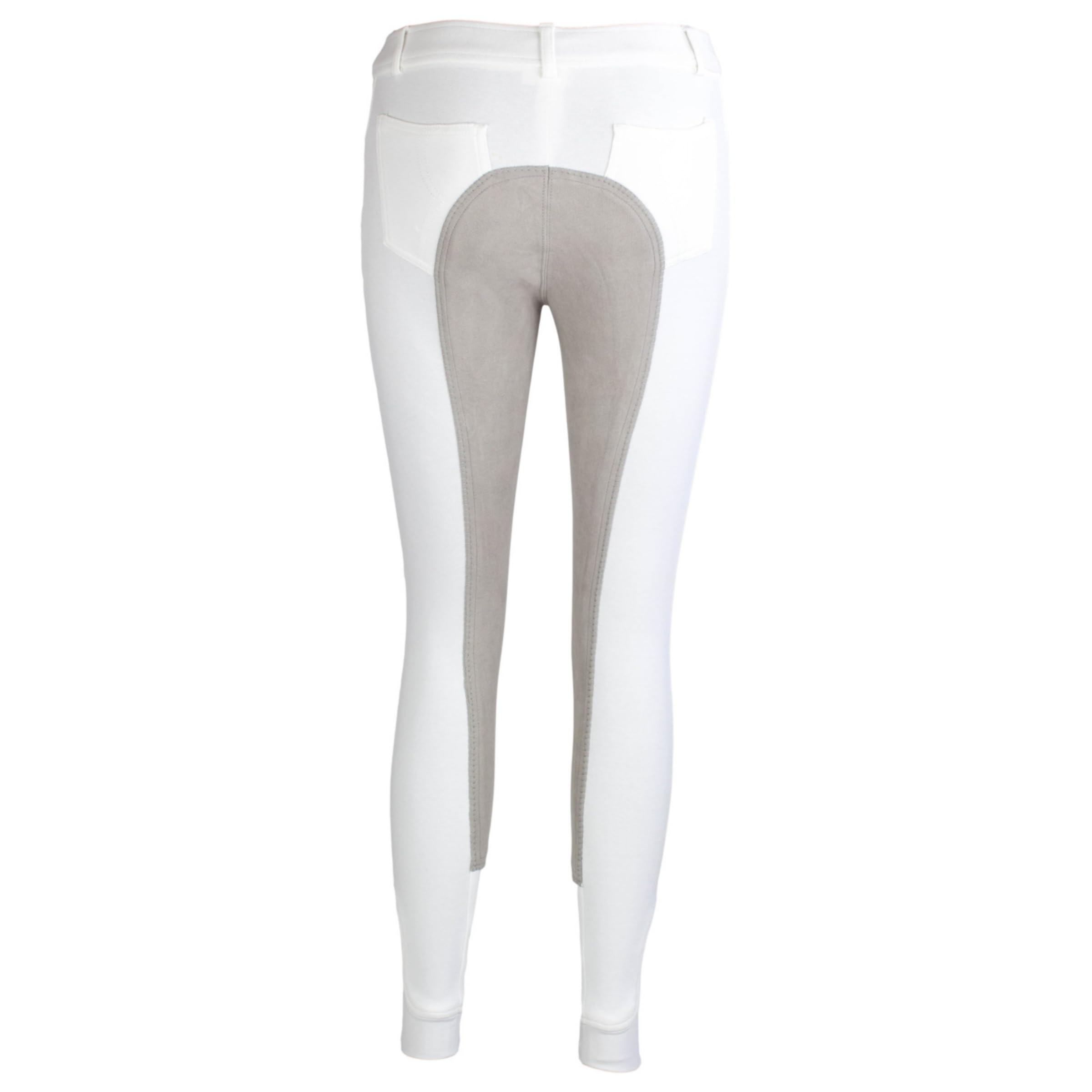 RL24 - Kinder-Reithose Flex Basicline | Reiterhose für Mädchen & Jungen | 3/4 Besatz aus Wildlederimitat | hautfreundlich, atmungsaktiv & elastisch | Unisex Reitleggings in vielen Farben & Größen