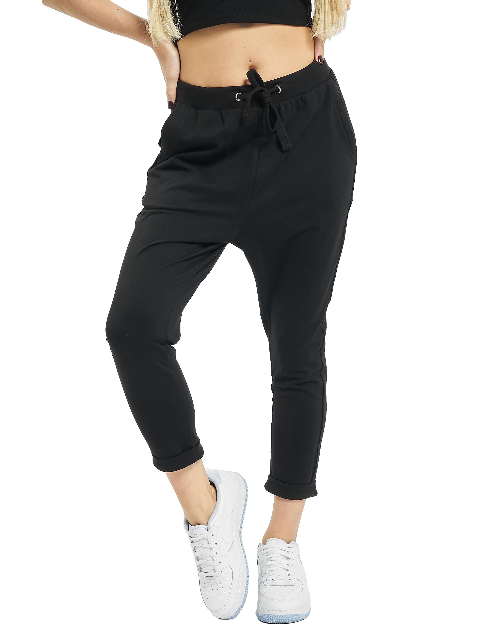 Urban Classics Pantalones para Mujer Open Edge Terry Turn Up Deportivos