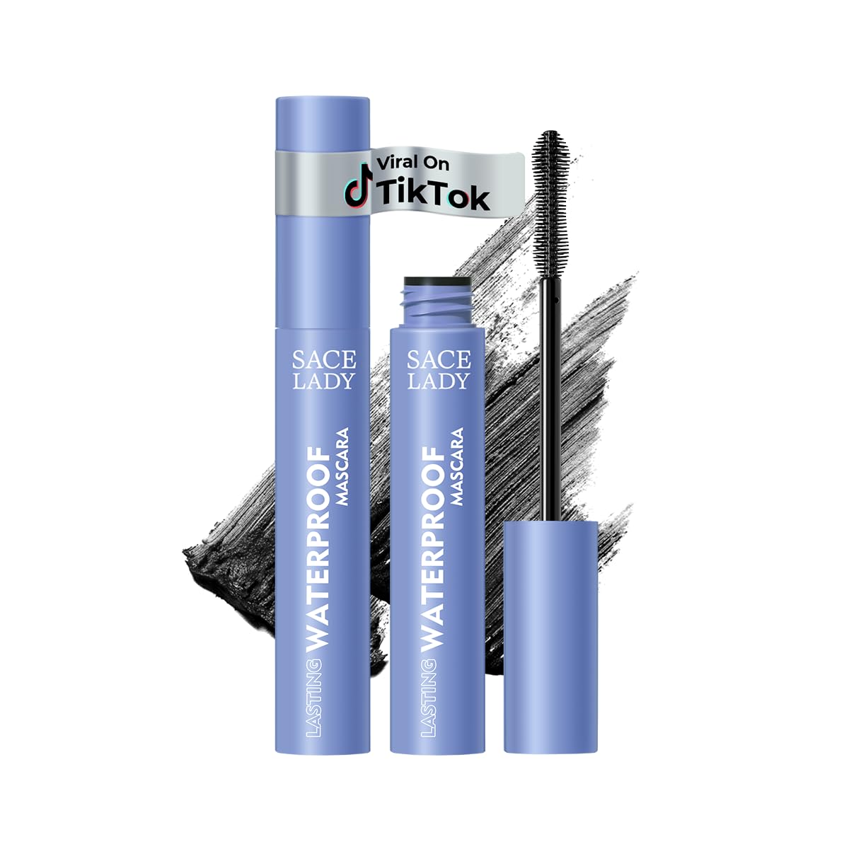 SACE LADY Black Mascara, Extra Volume Lengthening Eyelashes Mascara Black-Extra Volume