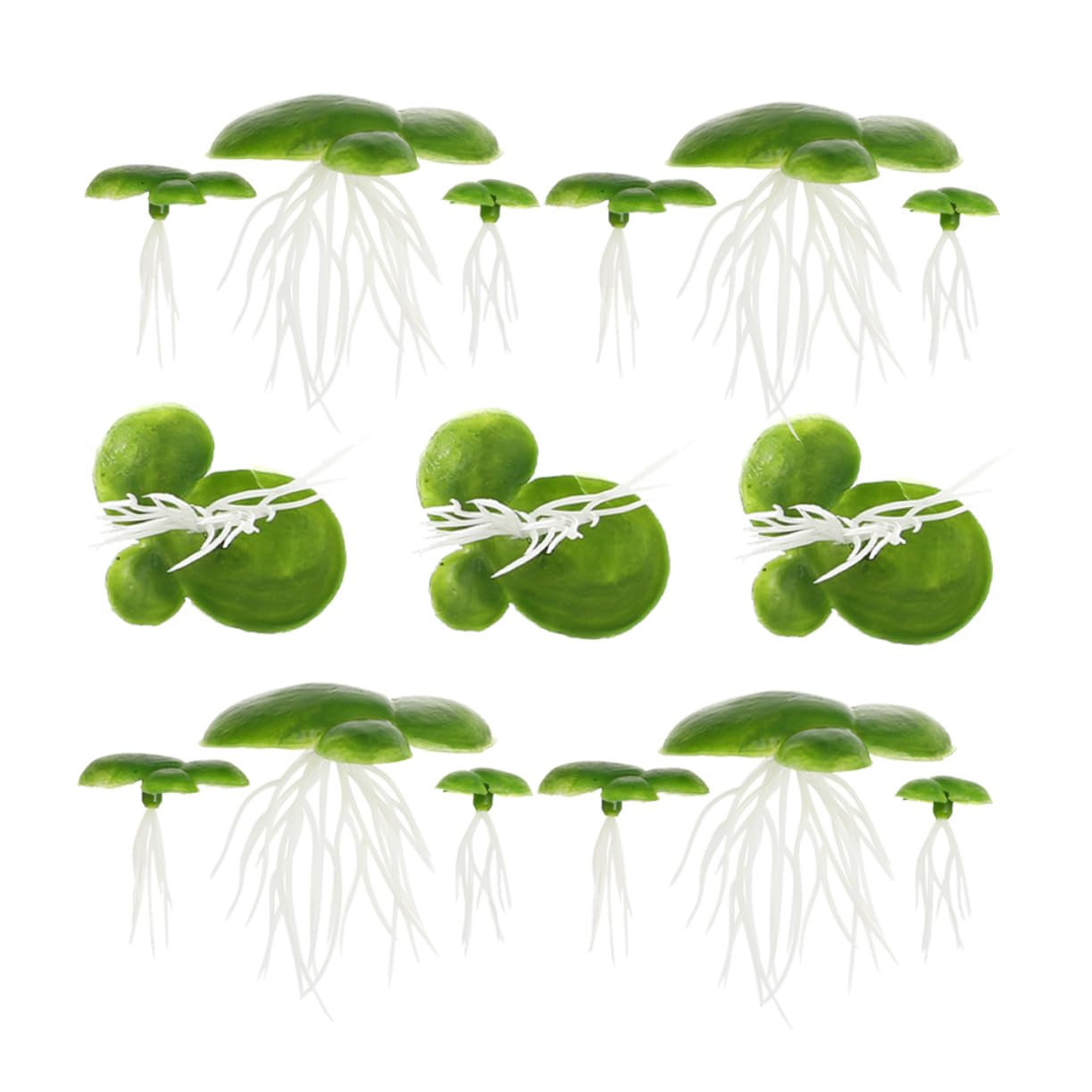 BESPORTBLE 5ensembles Décoration De Réservoir Aquatique De Plantes Flottantes Artificielles Imitation Lentilles Eau pour Aquarium Et Étang Ornement Naturel pour Poisson