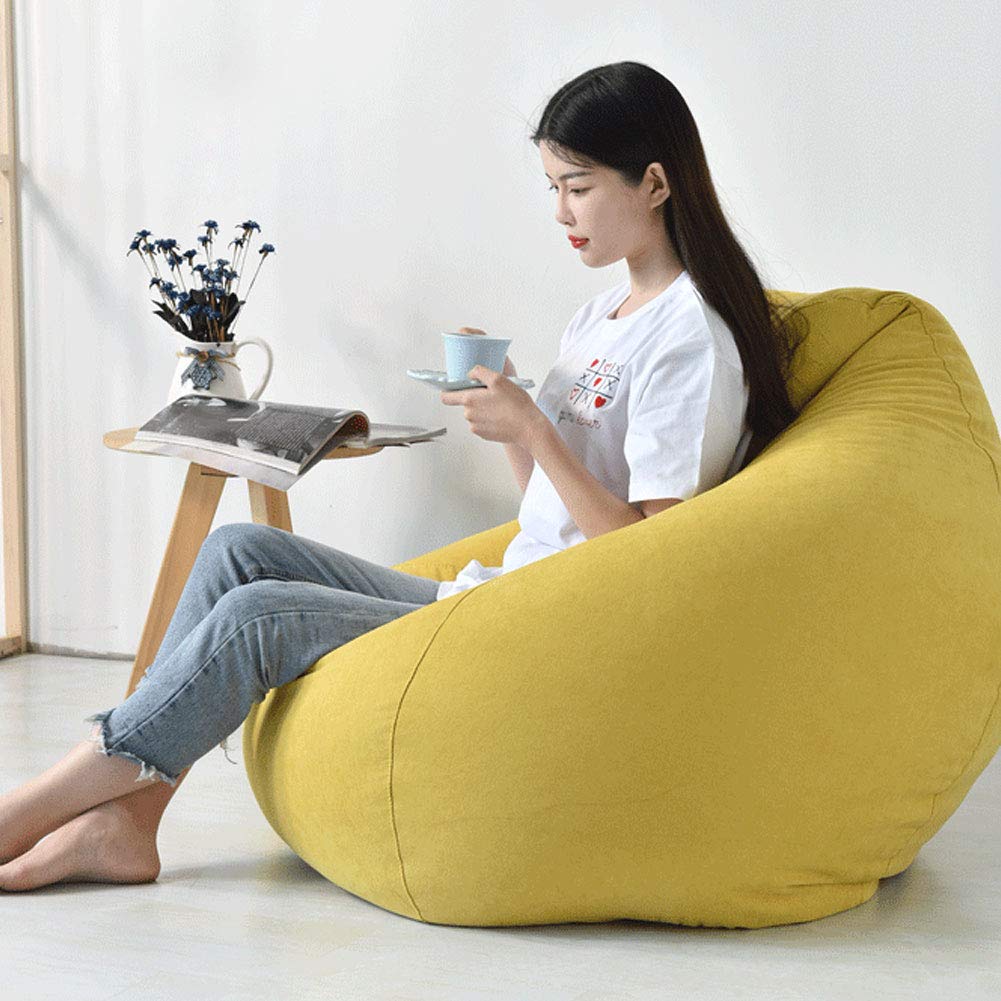 NANANA Sofabezug Lazy Sofa Sitzsack, Sitzsack Stuhl Sofabezug Lazy Lounger Bezug Abnehmbarer Lazy Sofa Sitzsack, Ohne Füllstoff, Oxford Fabric Furniture Schlafzimmer, 4 Größen,Color11,L