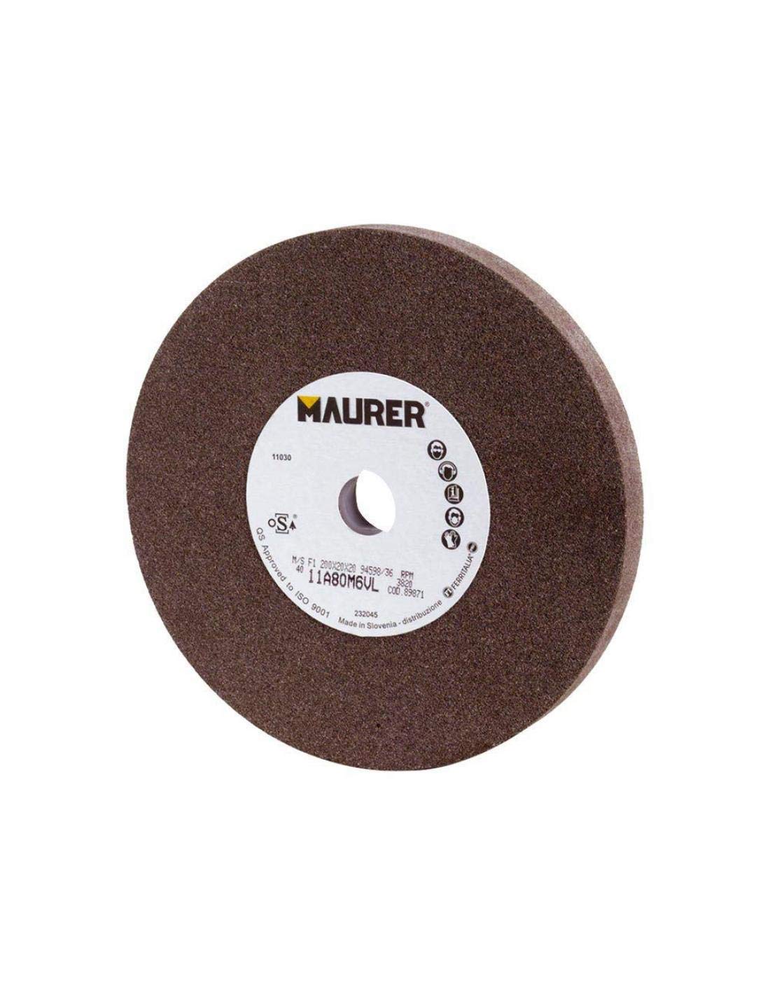 Muela Maurer Corindon 150x20x16 mm. Grano 80