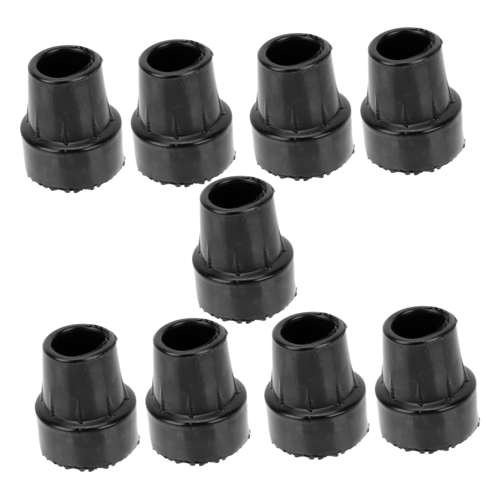 FOMIYES 9pcs Non-Slip Trekking Pole Foot Protectors Cane Foot Pad Outdoor Hiking Pole Accessories Anti-Skid Crutch End m