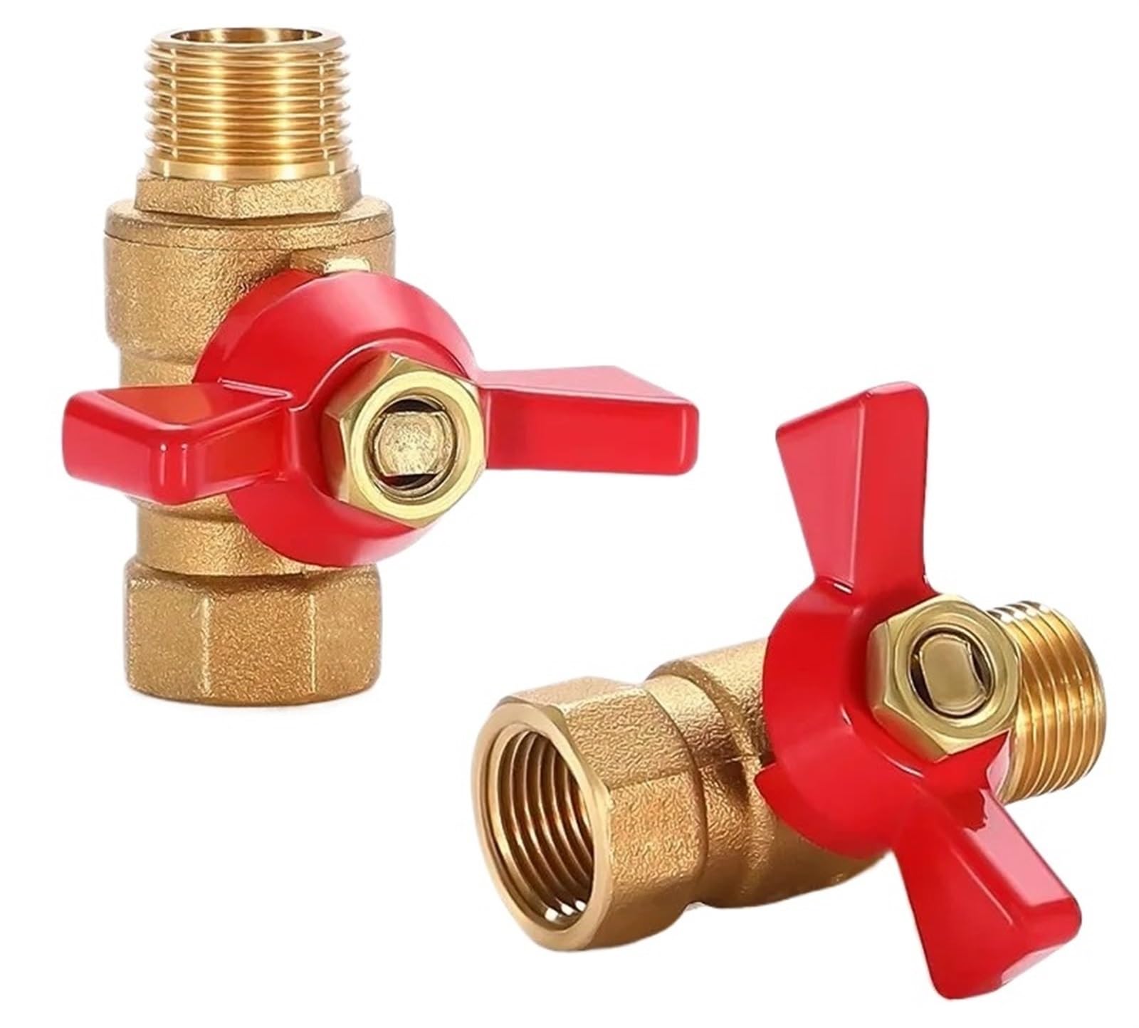 Robinet à bille en laiton 1/4 femelle pour compresseur d'air et huile