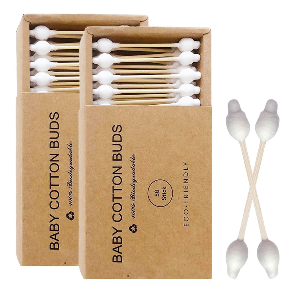 HANNEA® 100-Count Cotton Swabs-Double-Tipped Bamboo Cotton Swabs Bamboo Cotton Buds, Multipurpose Cotton Swabs for Makeup, Personal Care-picture-22