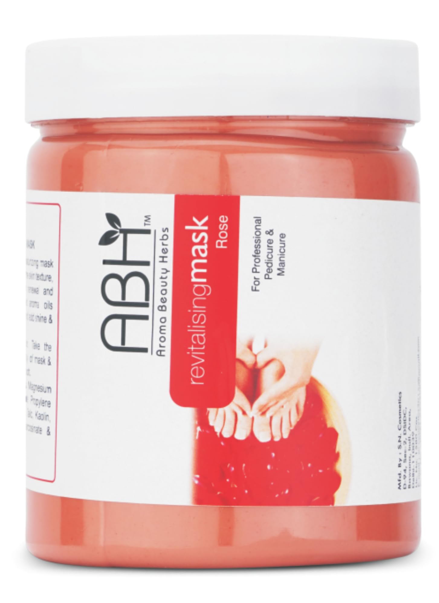 ABH Rose Revitalising Mask 500g Hydrating & Rejuvenating Mask for Hands & Feet Enhances Skin Texture & Glow For Professional Pedicure & Manicure Use-image-13