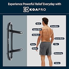 KOAPRO Psoas and Hip Hook Release Tool for Iliacus and Hip Flexor; Alleviate Pain and Tension, Targeted Deep Tissue Massager for Back, Core, Iliopsoas, Piriformis etc., Boost Relief and Recovery