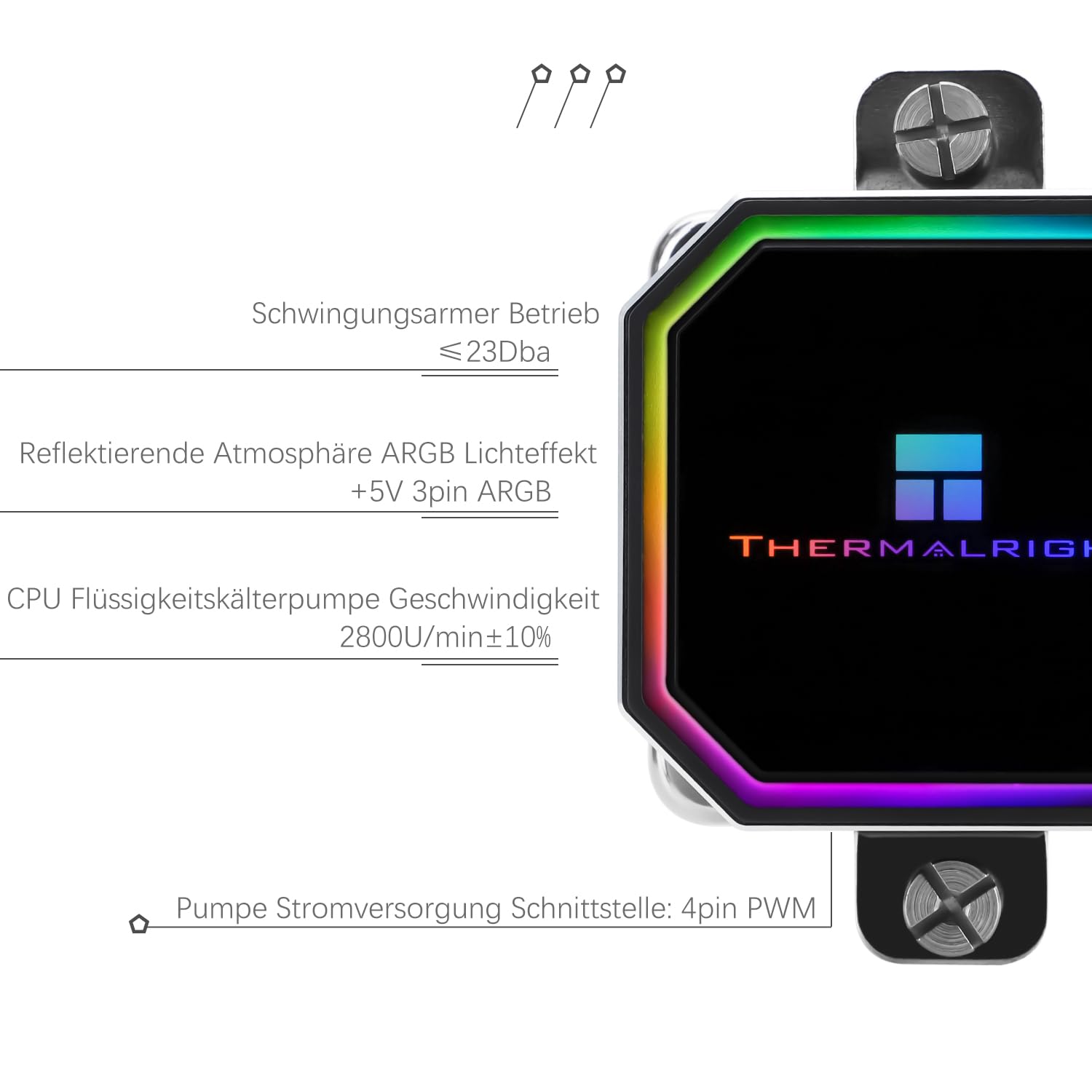 TR-Thermalright Frozen Prism 360 Black ARGB płyn chłodzący CPU, 360 mm Aio chłodnica, 3 x 120 mm wentylator PM 2000 obr./min, do AMD AM4 /AM5, Intel LGA1851/1700/1150/1151/2011