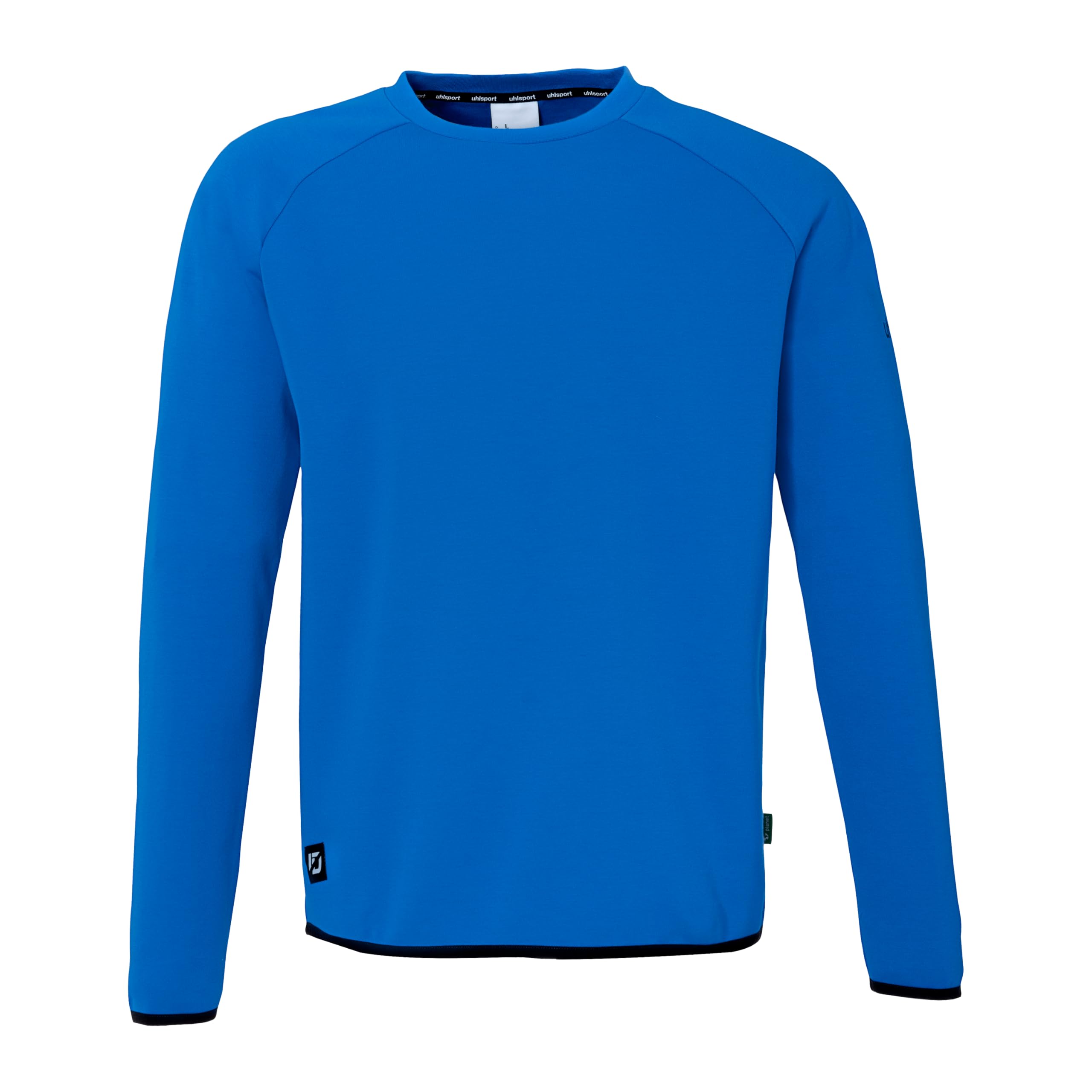uhlsport ID Sweatshirt without Hood - for Children and Adults - Football Sweatshirt, azure blue, 152 cm