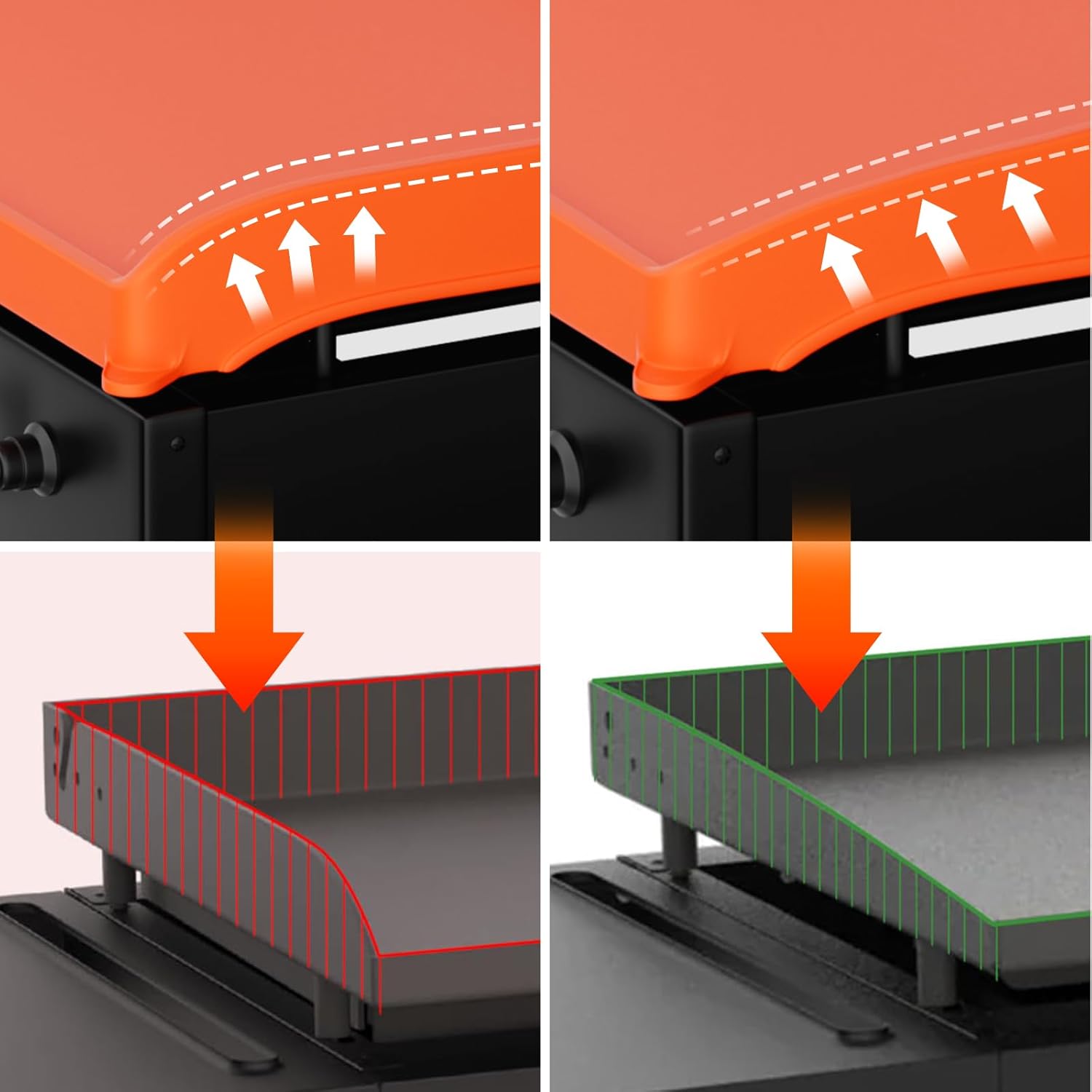 36" Blackstone Silicone Griddle Cover with 16" Silicone Spatula Tools Mat, Full-Edge Premium Food-Grade Grill Protective Cover BBQ Mat with Drip Pad for Blackstone Accessories, Griddle Protector