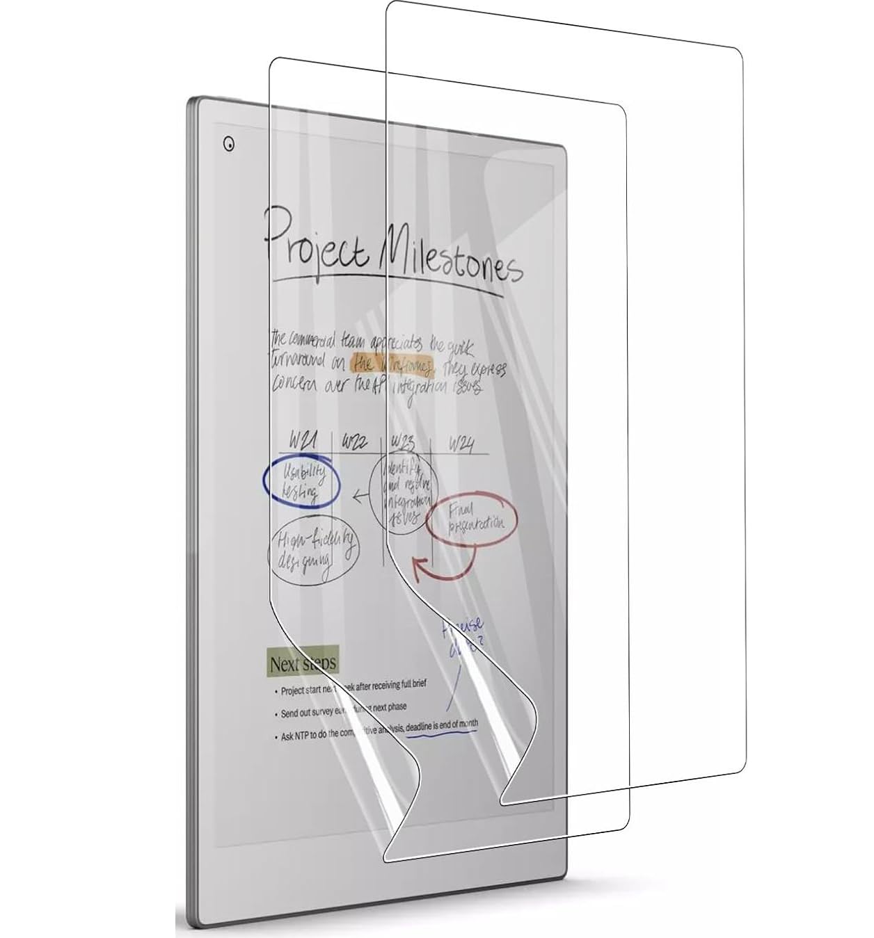 2-Pack Compatible with Remarkable Paper Pro Screen Protector 11.8 inch Paper Screen Protector Drawing Writing Feels Like Paper,Anti Glare Scratch Resistant Matte Film Protective Film Guard
