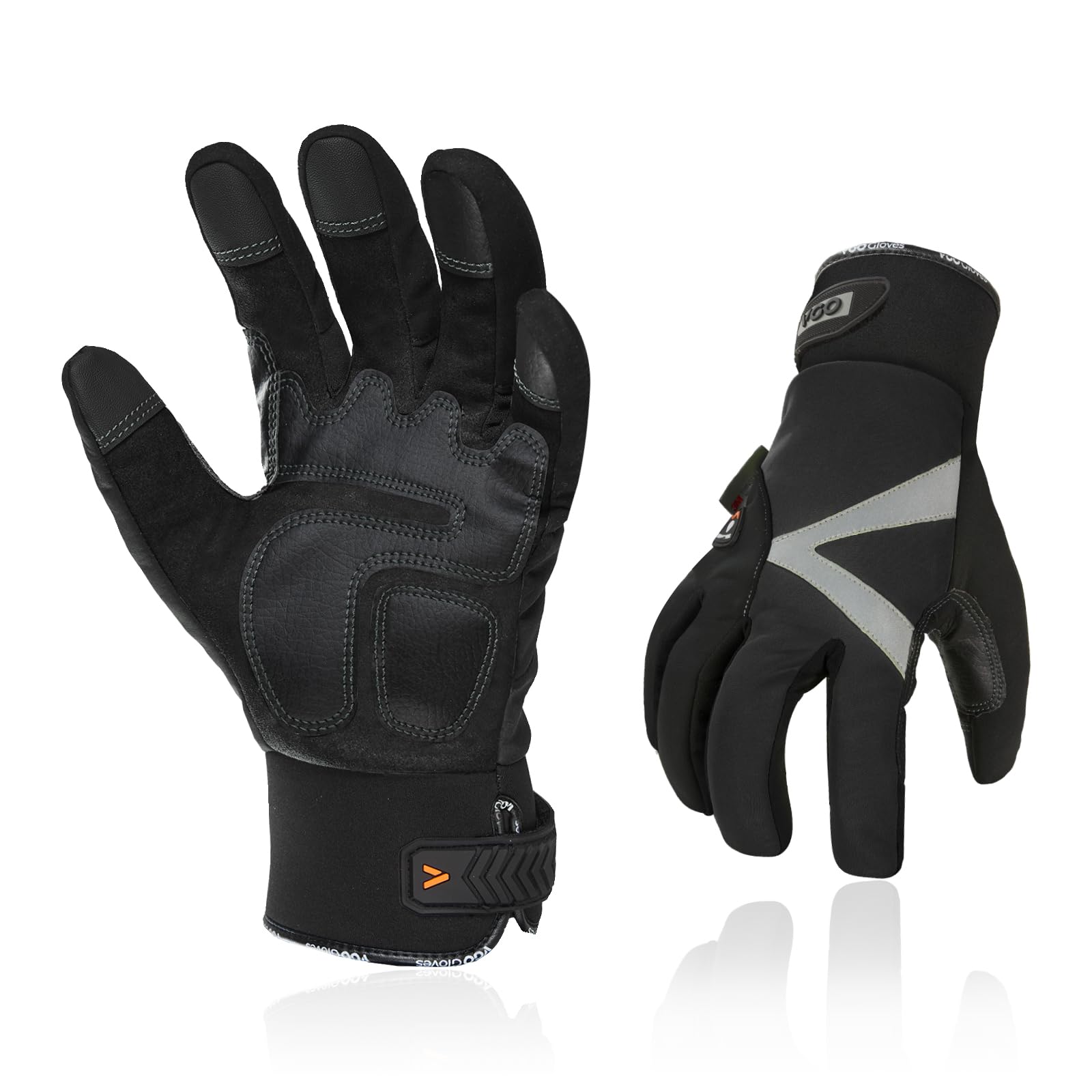Vgo... Winter Waterproof Work Gloves Touchscreen, Thermal Safety Working Gloves in Cold Weather -20℃, 3M Thinsulate Lining for Freezer Cold Storage Warehouse