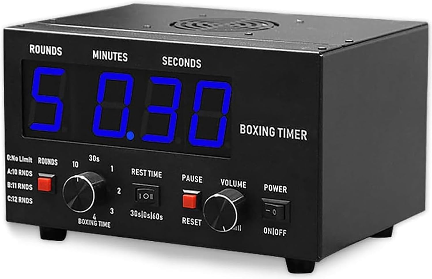 Temporizador Digital LED para Gimnasio, MMA, Boxeo y Artes Marciales Entrenamientos HIIT, sesiones de Entrenamiento y Objetivos de Fitness. (Blue)