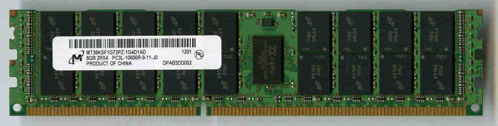 MICRON MT36KSF1G72PZ-1G4D1AD PC3L-10600R DDR3 1333 8GB ECC REG 2RX4 FOR SERVER ONLY-picture-26