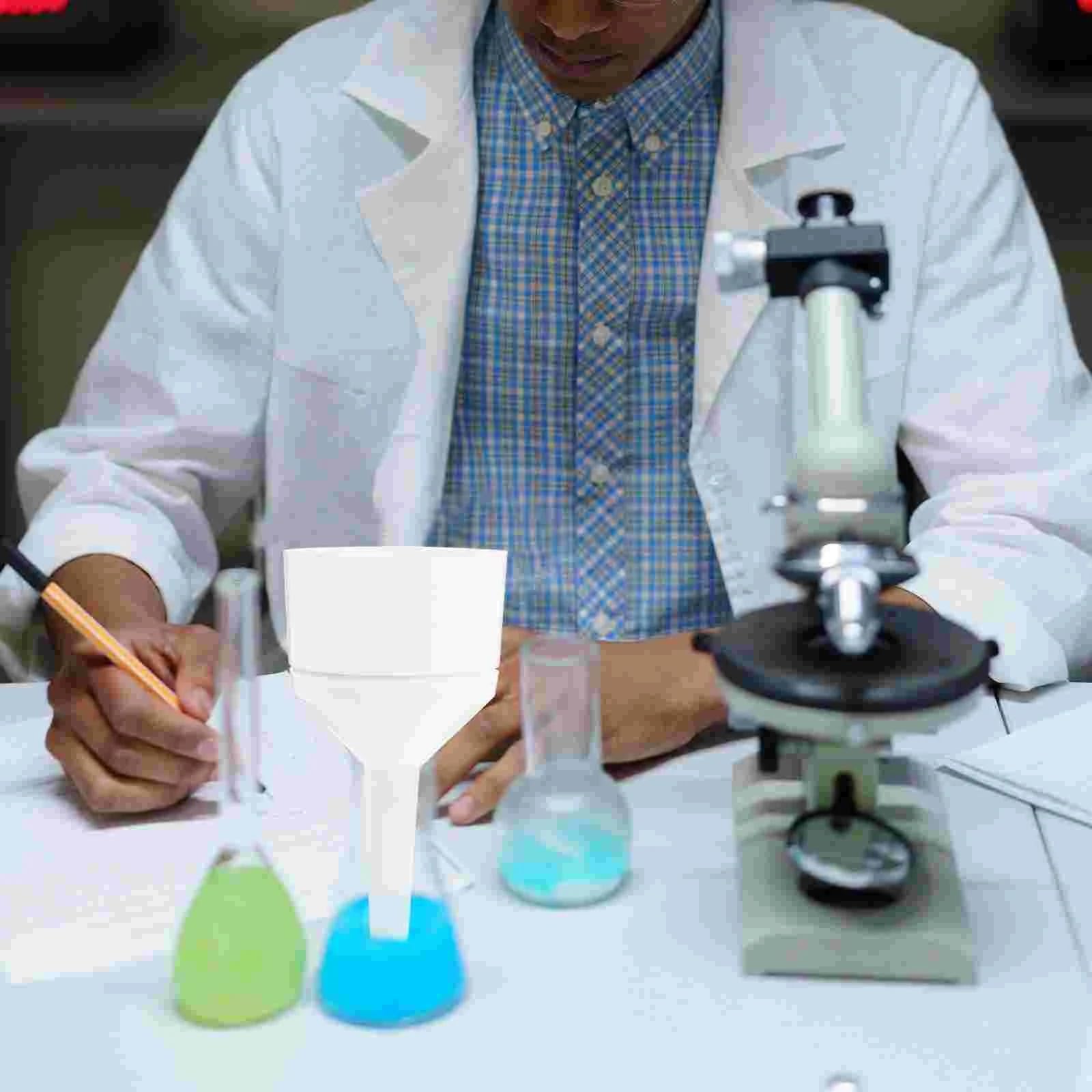 Papel de filtro de embudo Buchner for filtración de laboratorio | Láminas de plástico for experimentos | Suministros de filtración de laboratorio blancos(One each of 5 models)