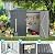 U-MAX 7x3 Lean to Shed, 3x7 Outdoor Bike Sheds & Outdoor Storage Clearance, Small Lean to Metal Storage Shed, Outdoor Storage Cabinet Weatherproof for Bikes in Dark Grey