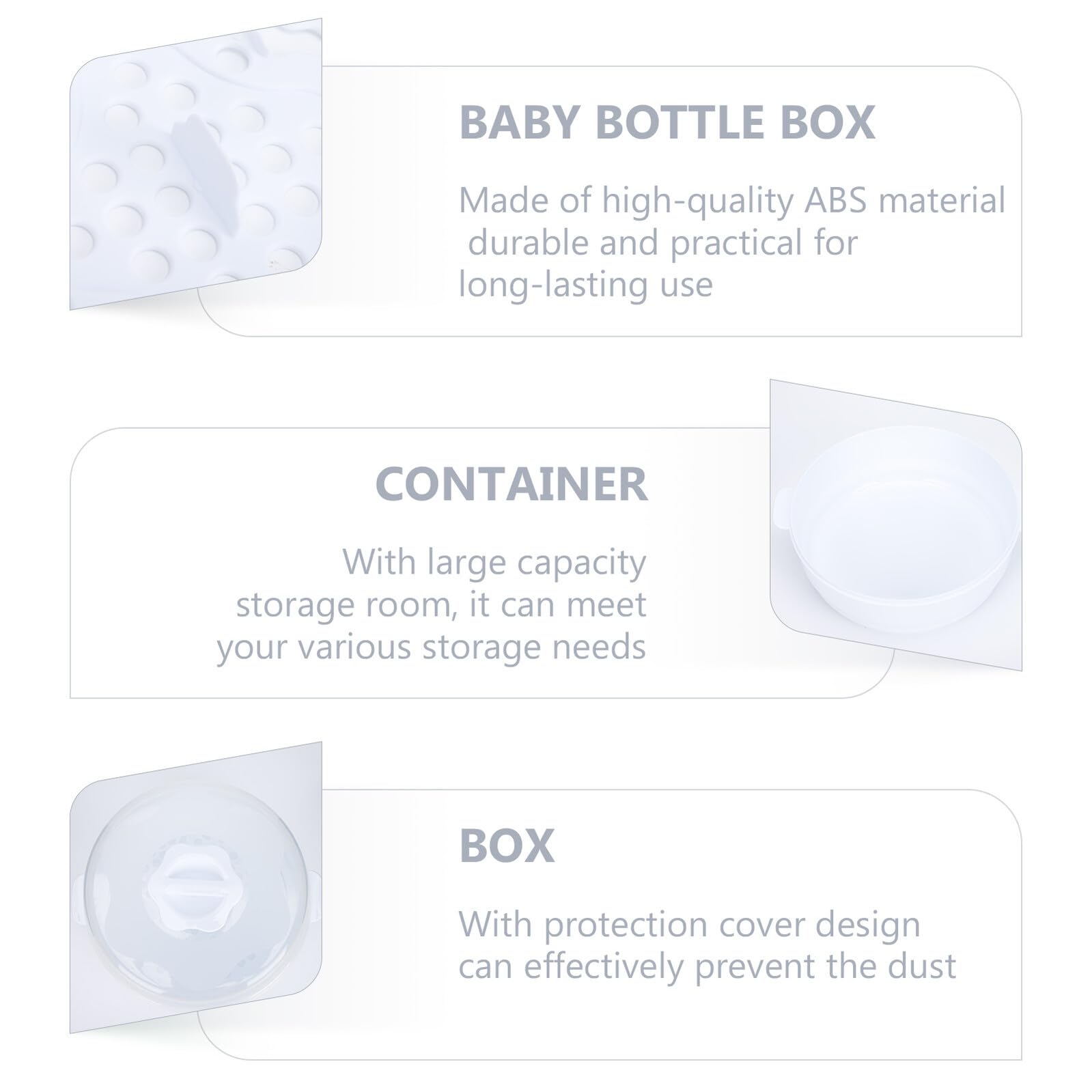 Caja Esterilizadora Blanco de Biberones para Microondas, Pp
