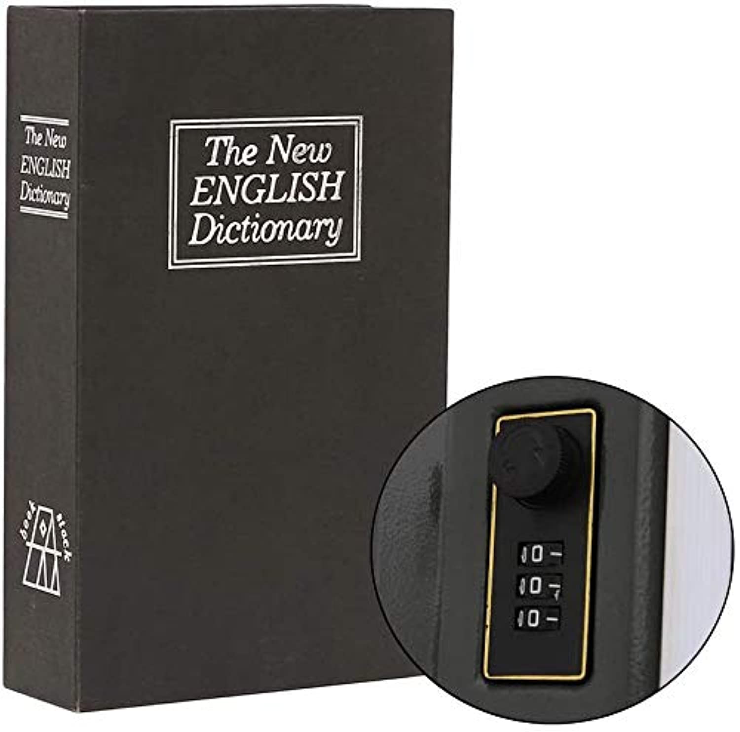 YUSEN Secret Book Safe with Combination Lock,Dictionary Diversion Hidden Book Portable Safe Box, for Storing Money,Jewelry and Passport