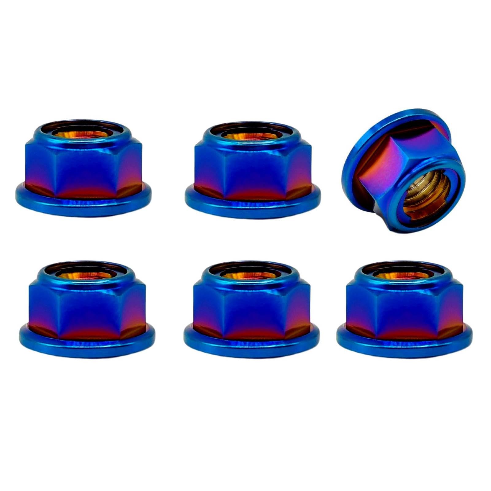 RISON Titan Kettenblattschrauben M8x29.4mm - 6-tlg Set Für Motorräder & MTB