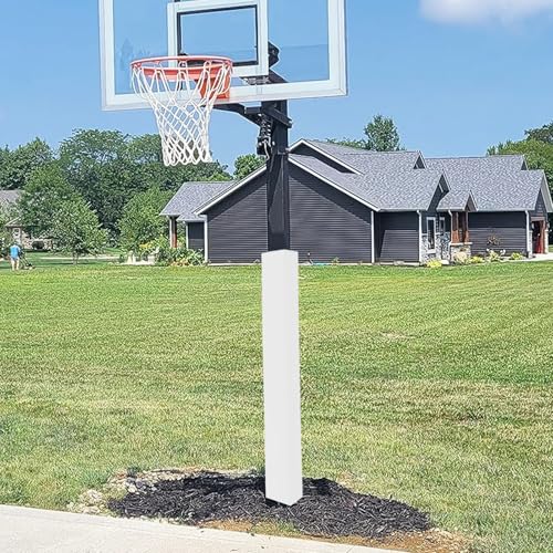 �o�X�P�b�g�{�[���|�[���p�b�h ���O�p�X�N�G�A�o�X�P�b�g�{�[���|�[���p�b�h ����122cm�A�o�X�P�b�g�{�[���t�[�v�|�[���v���e�N�^�[�p�b�h�A�V�я�/�W���@��p�R�����p�b�h�J�o�[(White,11"x11" (28x28cm))