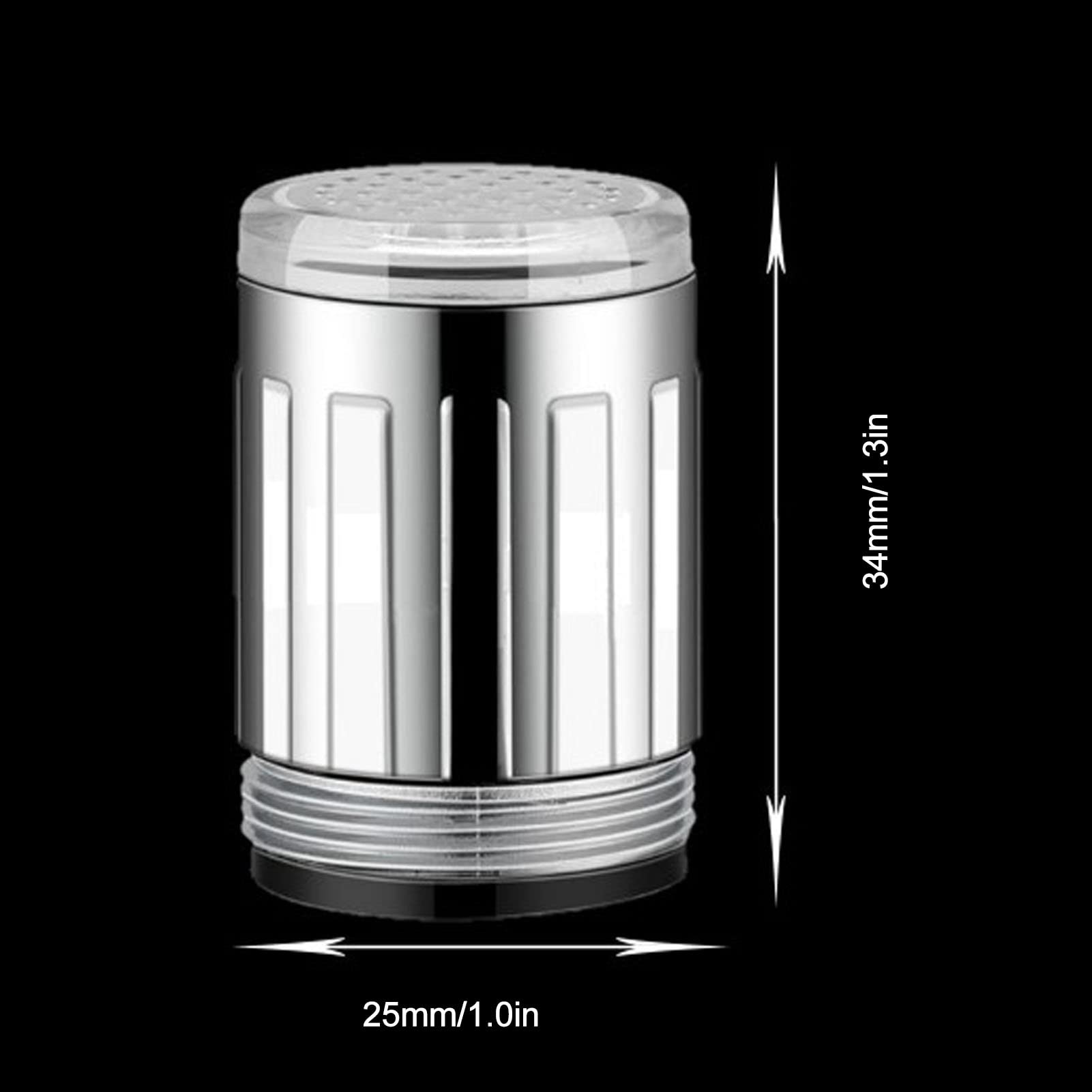 3 Color Temperature Sensitive Gradient LED Water Faucet Water Faucet Light Water Stream Color Changing Faucet Changing Faucet — view 7