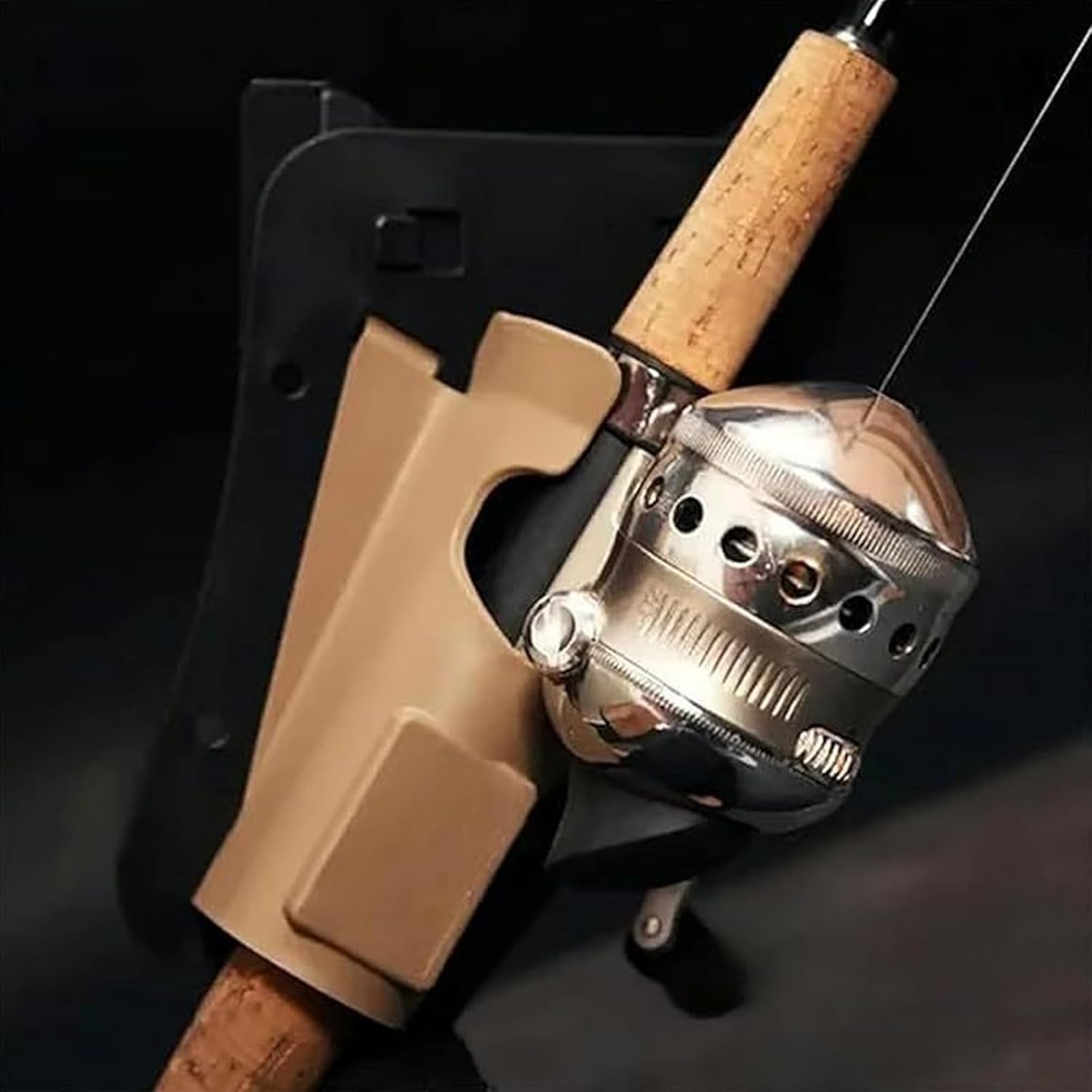 Étui Hanche Canne Pêche Coulissant, Porte-Canne à Pêche Ceinture, Support Portable Mains Libres avec Poches Cachées Ceinture Tirage Rapide pour à Mouche et Bord l'Eau