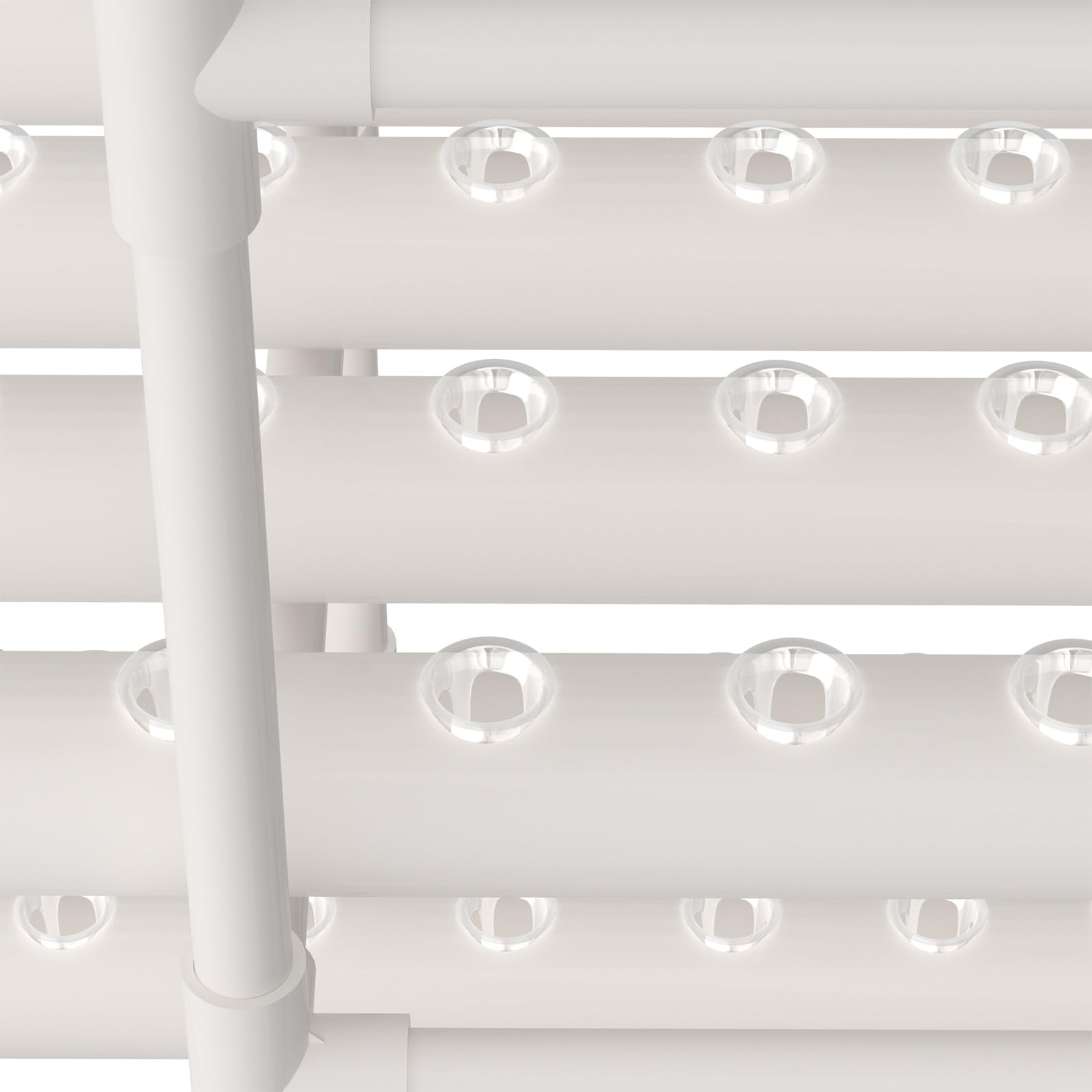 Sistema de cultivo hidropónico, 100 × 50 × 102 cm, 3 pisos, PVCU, hidropónico, kit de cultivo hidropónico, sistema de jardinería hidropónica con 108 agujeros de plantación para el hogar, jardín