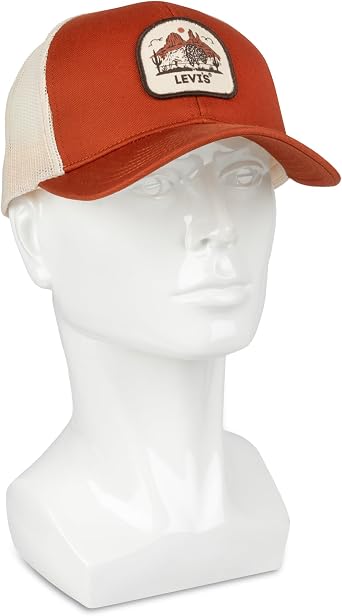 Levi's Men's Classic Style Logo Trucker Hat - Adjustable Lightweight
