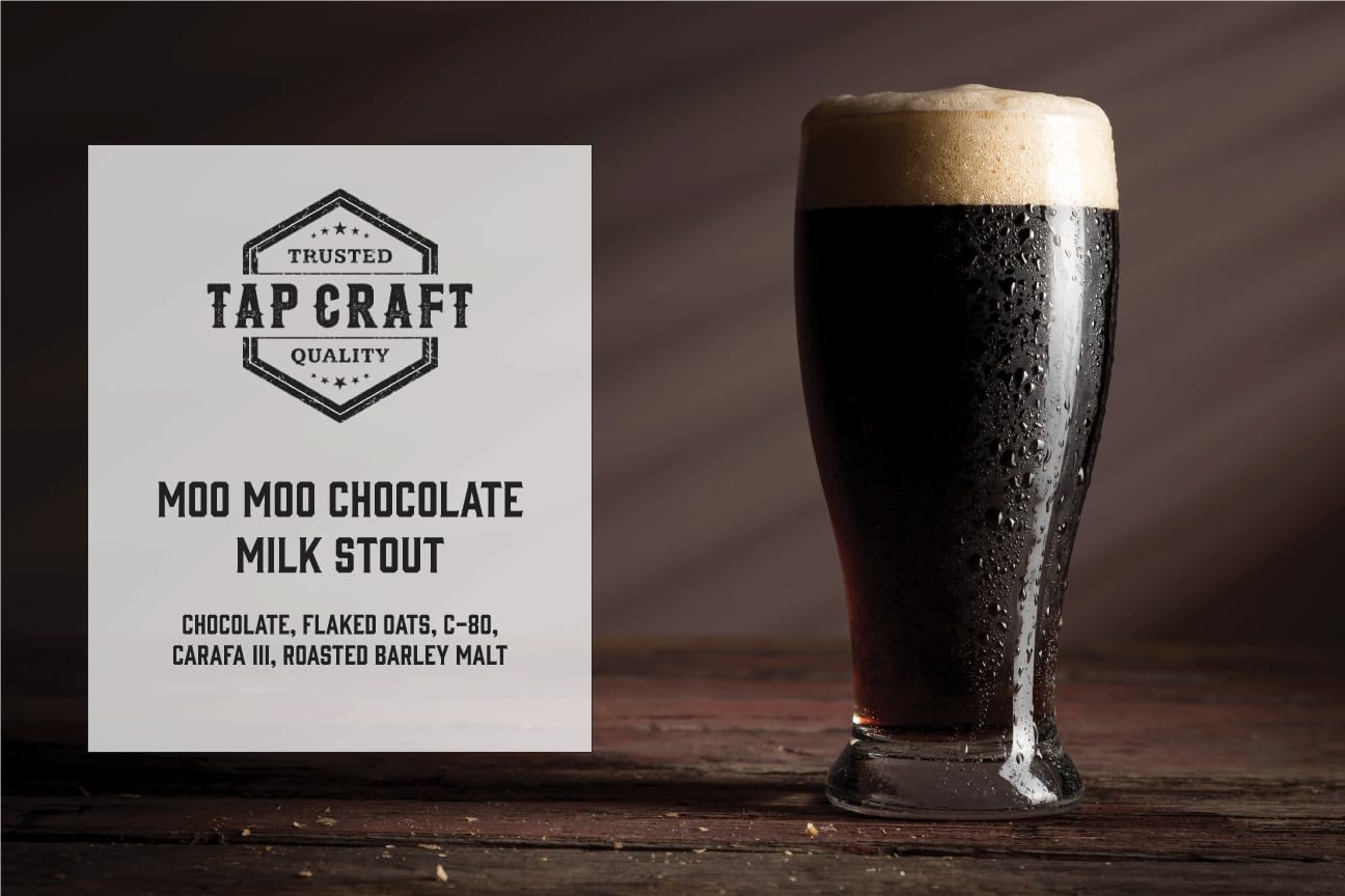 MOO MOO CHOCOLATE MILK STOUT ALE Home Brew Beer Recipe Ingredient Kit