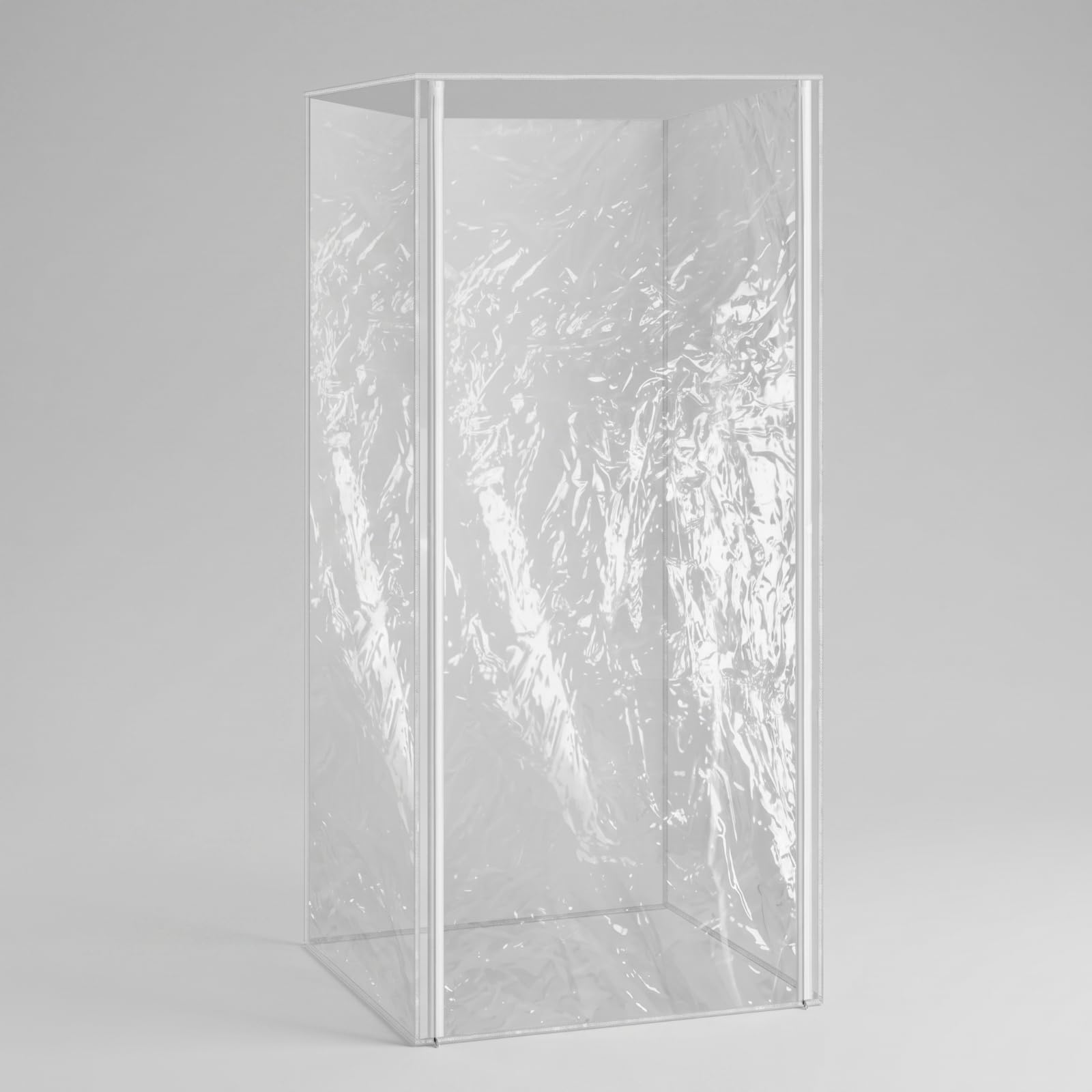 Funda PVC con Cremallera Transparente, Transparente, Size to 1