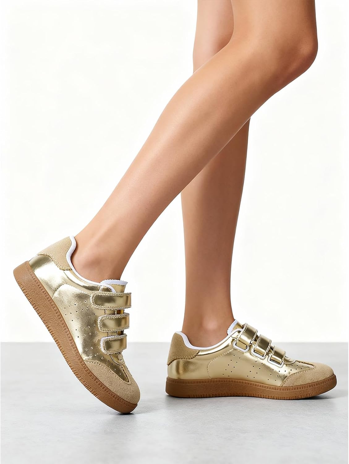 ANFEE Womens Sneakers Tennis Walking Shoes for Women - Dressy Casual Fashion Retro Cloud Comfortable Flat Summer Cute Sneakers - Image 3