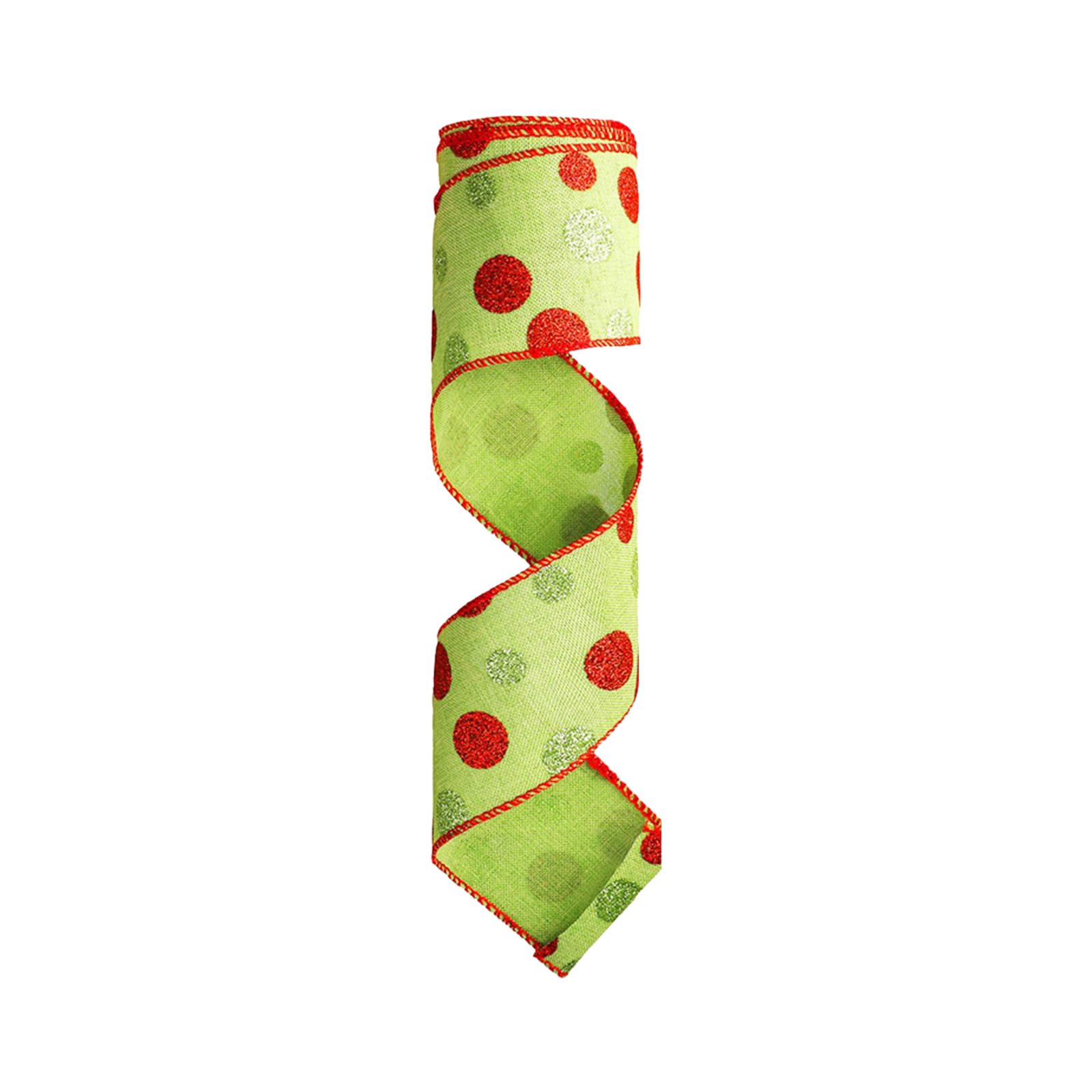 Jazuaiao Not Deadly Christmas Craft Ribbon Soft Border Trim Substance Safe for Kids Bedroom Deck and Cyclical Productions Color Stable Border Trim Crafting Ribbon