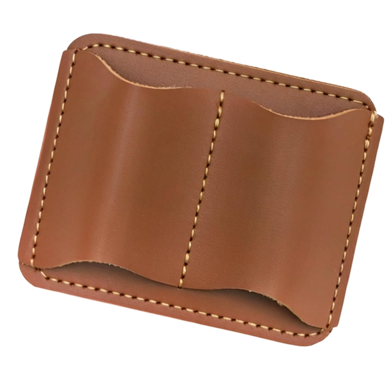 NRVTRE Double Pen Holder Pen Organizers Featuring Quick Release Mechanism and PU Leather Construction for Daily Use Double Clip Organizers