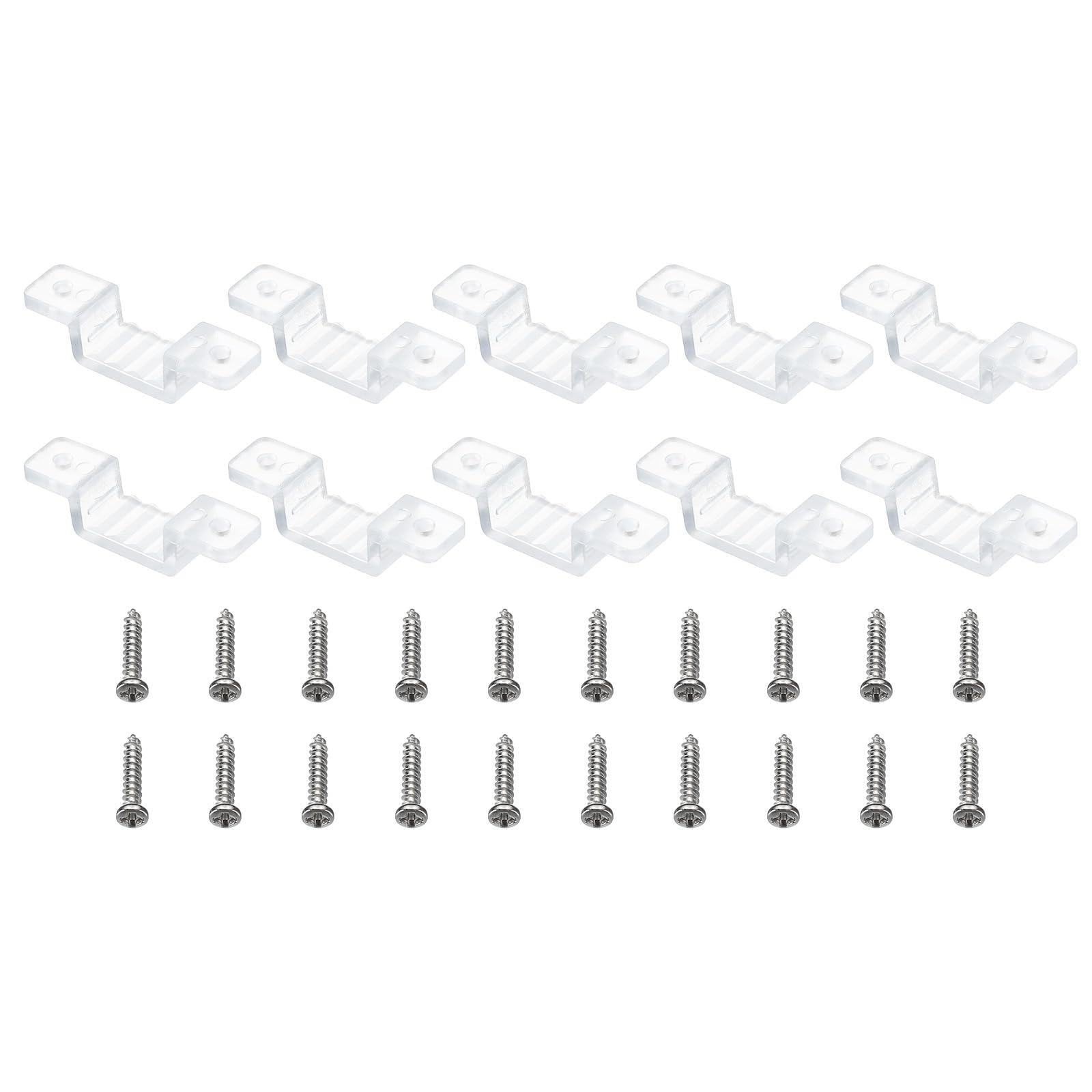 TOP-VIGOR 100Pcs LED Strip Light Clips